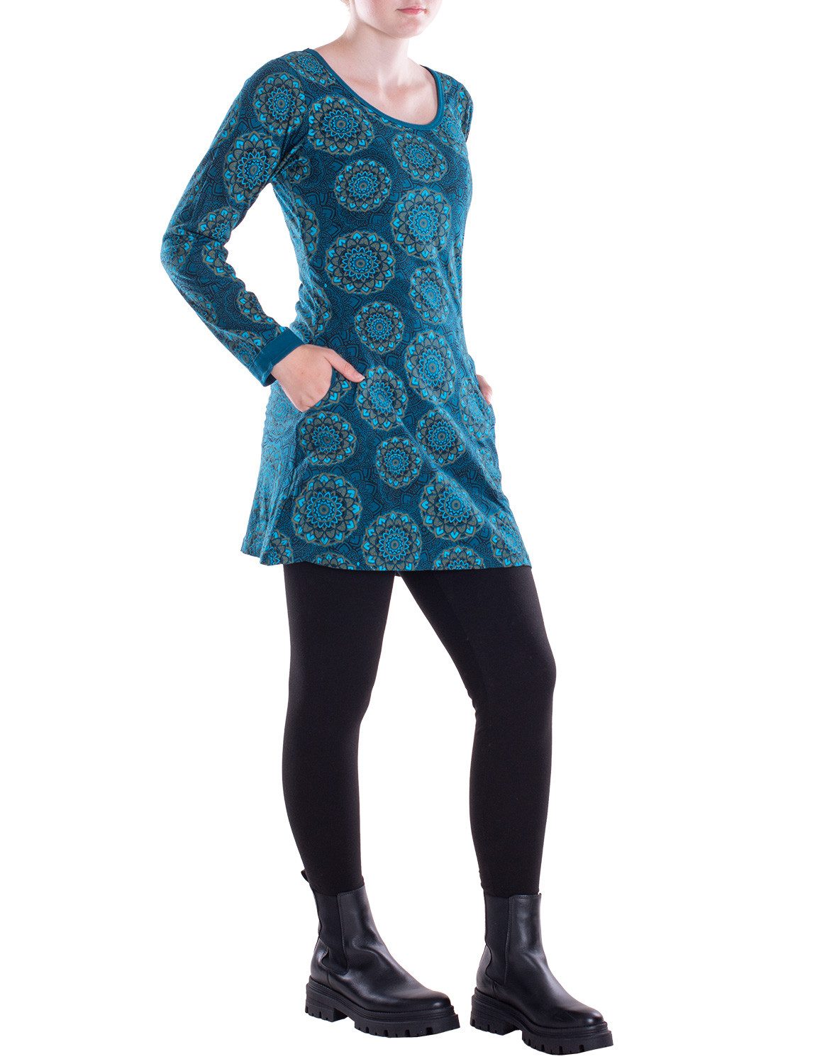 Vishes Tunikakleid Leichtes Langarmshirt-Kleid Damen Kleider Langarm Tunika günstig online kaufen