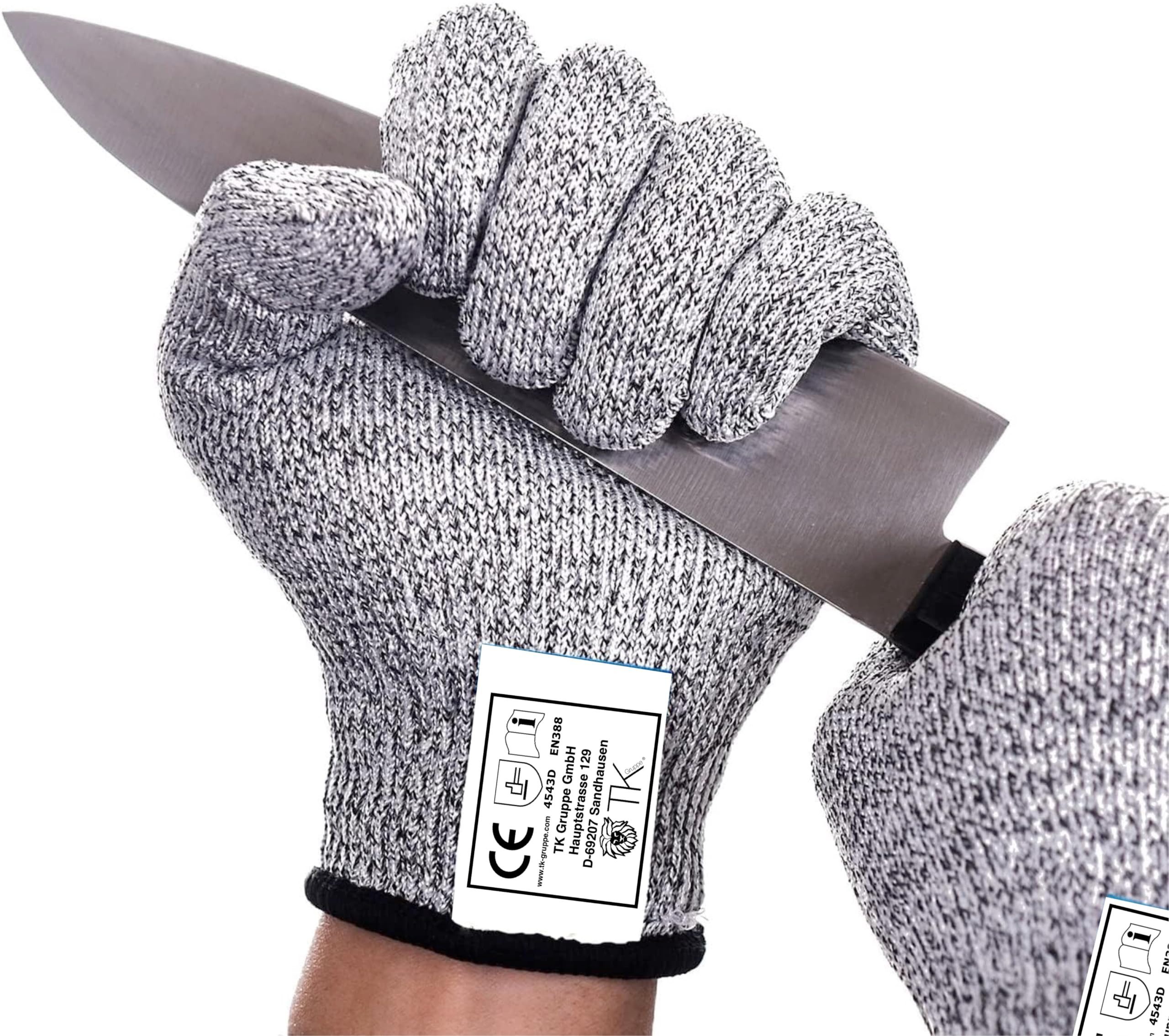 toolmate® Schnittschutzhandschuhe 1x Paar Schnittschutzhandschuhe Unisex Gr. 10 Schnittfest EN 388 (1-St., 1 Paar Schnittschutzhandschuhe) Lebensmitteltauglich