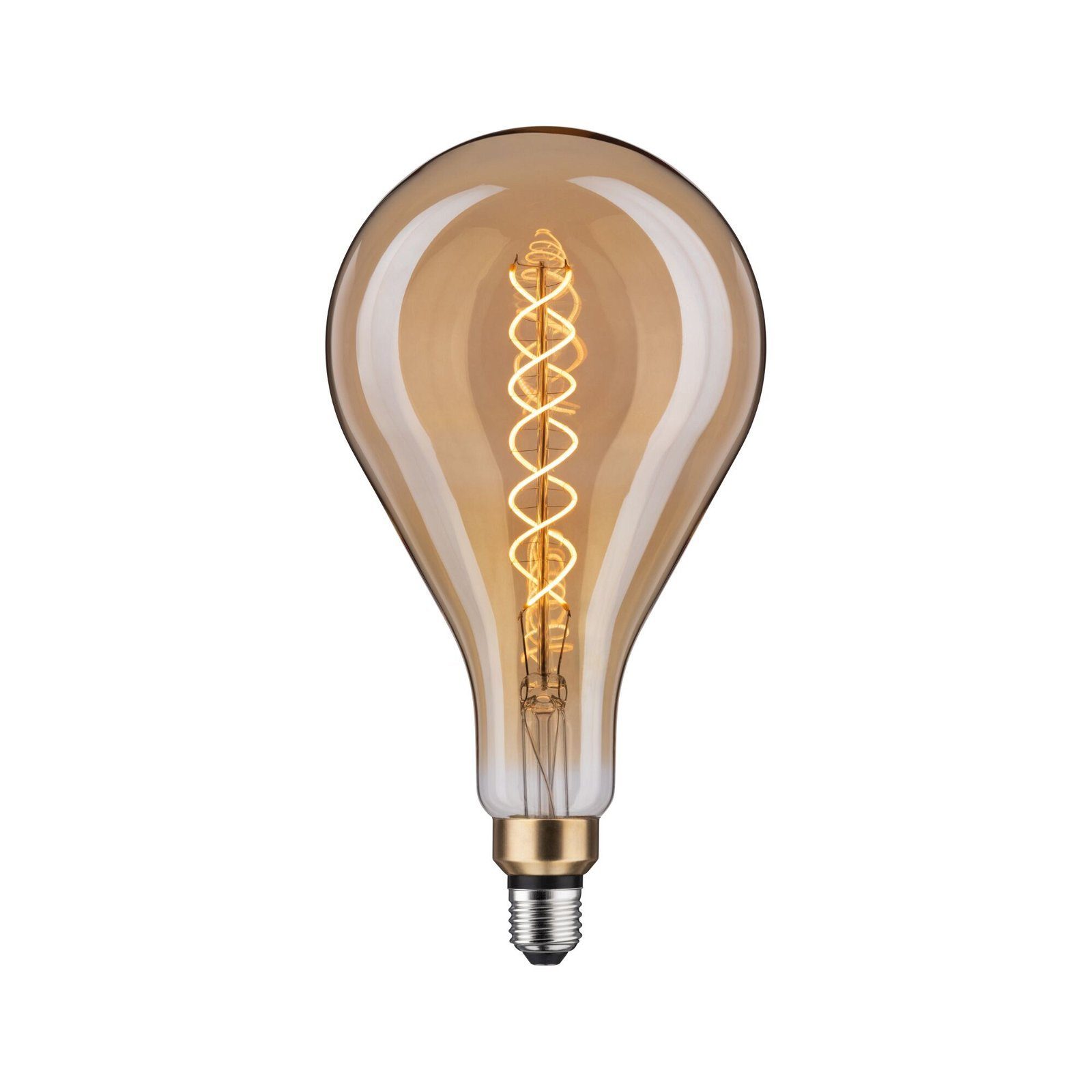 7W 1 1800K Filament, Paulmann St. gold doppel BigDrop LED-Leuchtmittel 400lm 230V spiral