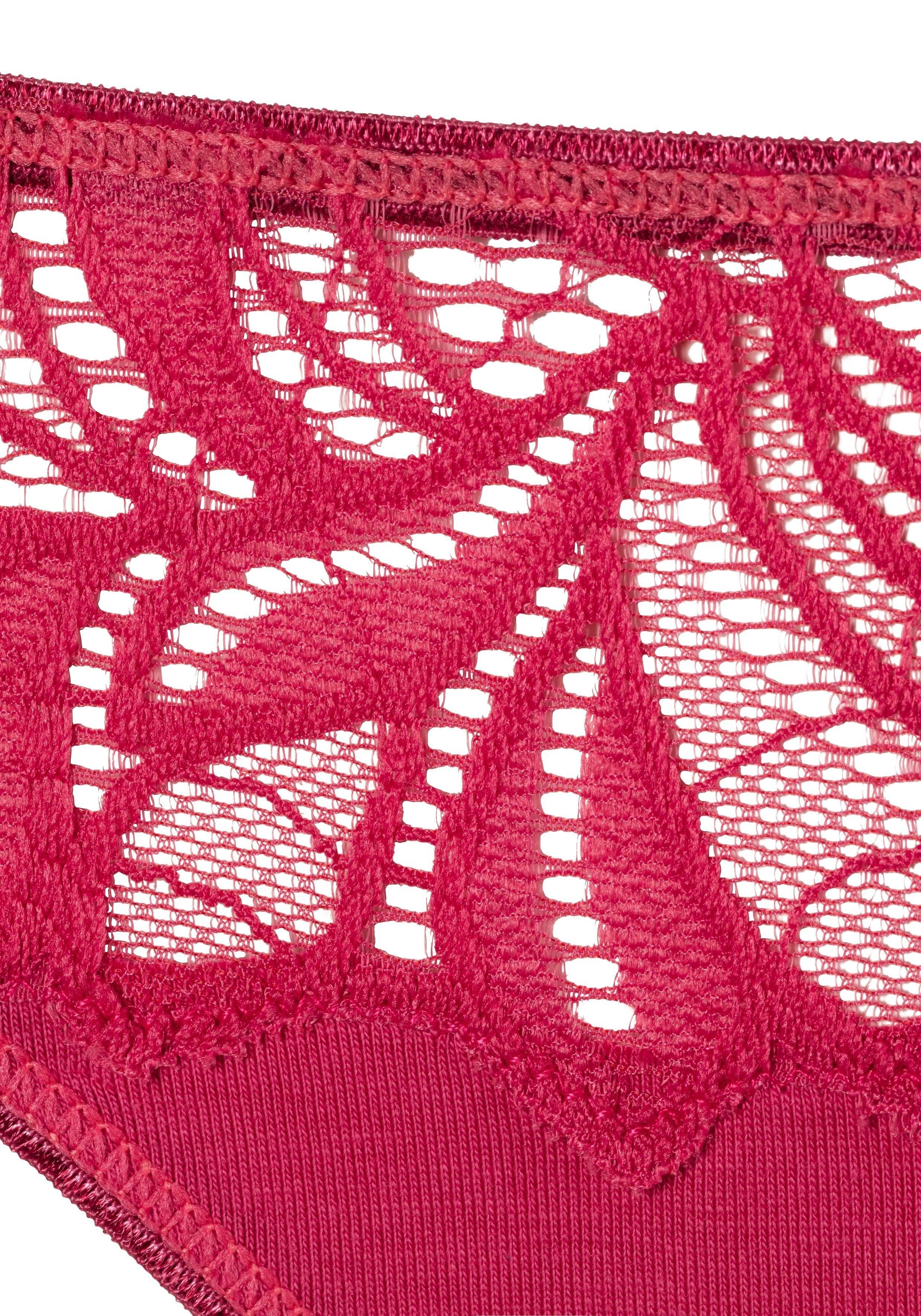 navy pink, String Baumwoll-Qualität 5-St) elastischer (Packung, Vivance petrol, aus