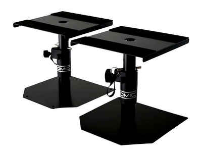 Pronomic Tischstative Paar für Studio Monitore - Niedrige Ausführung Lautsprecherständer, (SLS-15, 2-tlg., Paar Lautsprecherstative, Lautsprecherstative höhenverstellbar bis 27,5 cm)