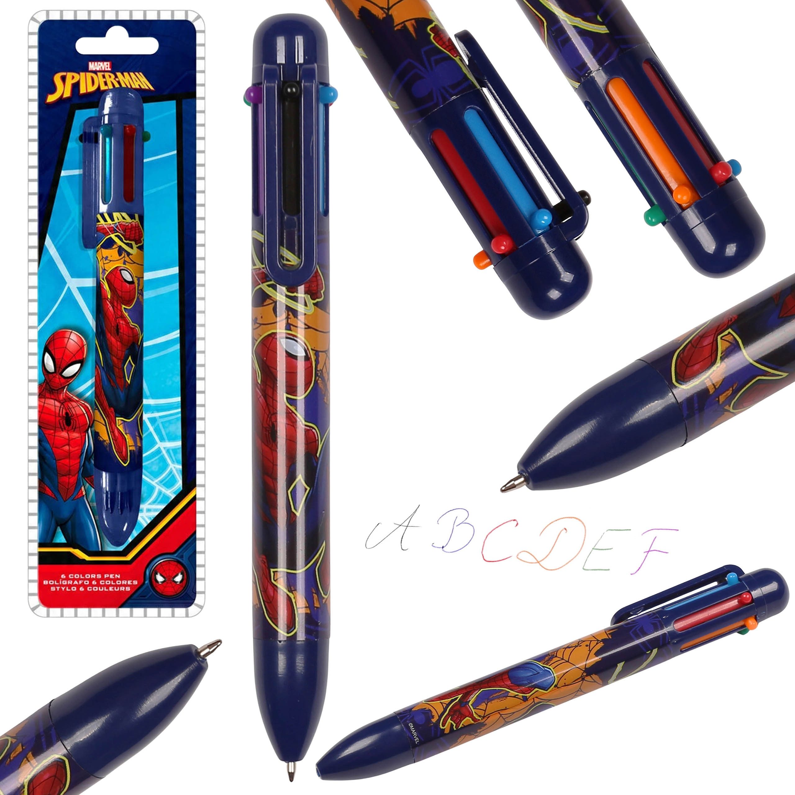 Sarcia.eu Kugelschreiber MARVEL Spider-Man 6-in-1 Kugelschreiber, automatisch, 6 Farben