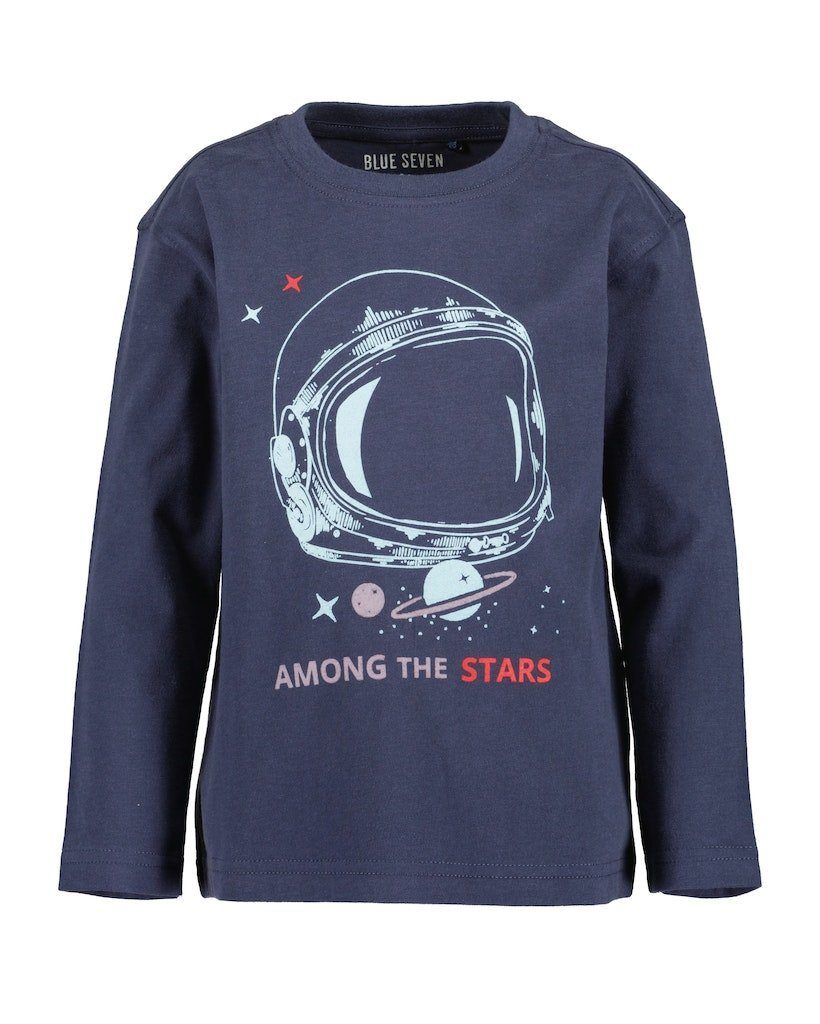 Blue Seven Langarmshirt Blue Seven Jungen Langarmshirt T-Shirt Langarm Astronaut blau (1-tlg)