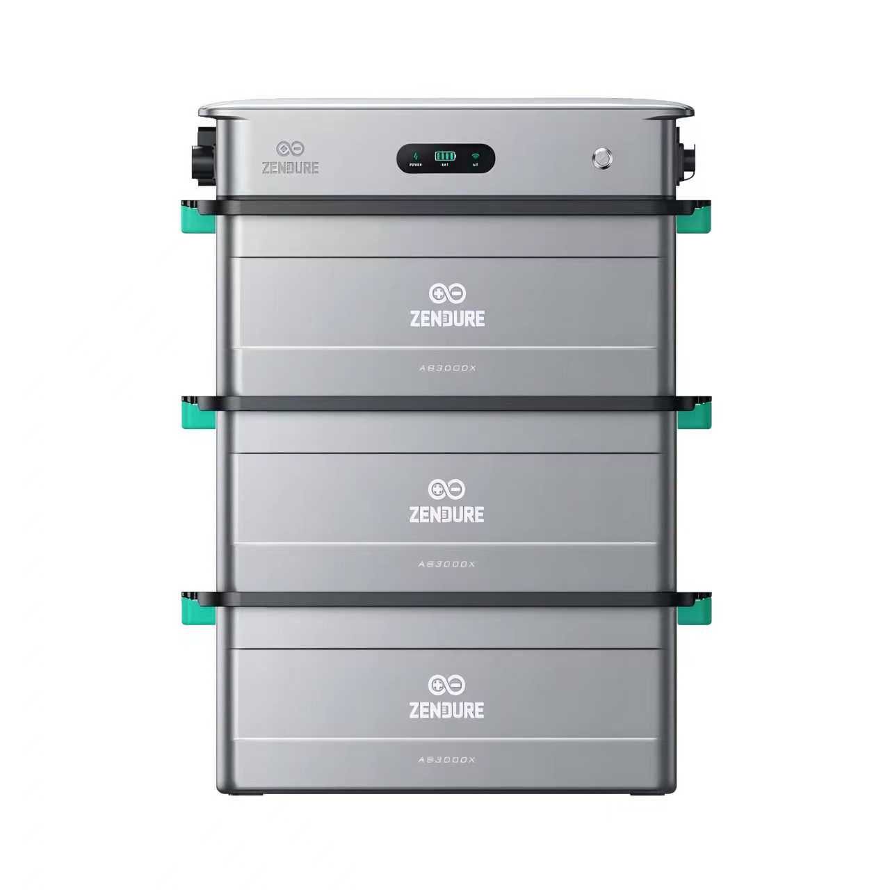 ZENDURE SuperCharged Balkonkraftwerk SolarFlow 2400 AC + AB3000X Speicher, IP65, ZEN+ OS, 2400 W, (Set, SolarFlow 2400 AC mit 1 /2/3 AB3000X Batterie), Plug und Play