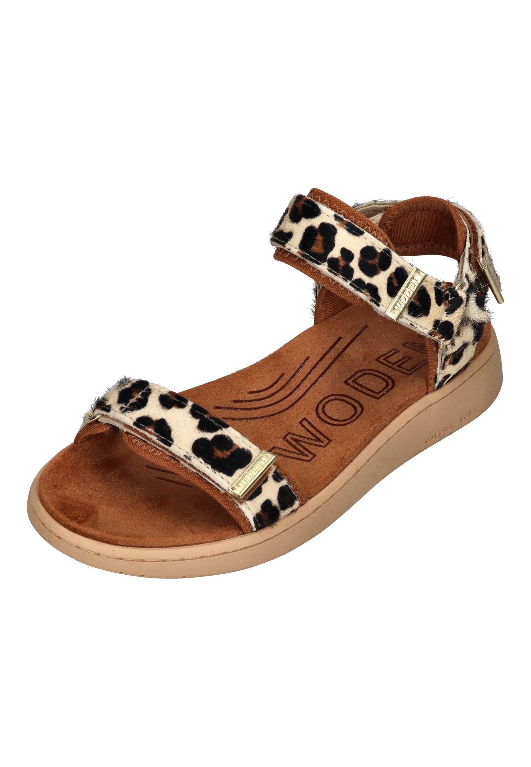 WODEN LINE ANIMAL WL673 Sandale Leopard