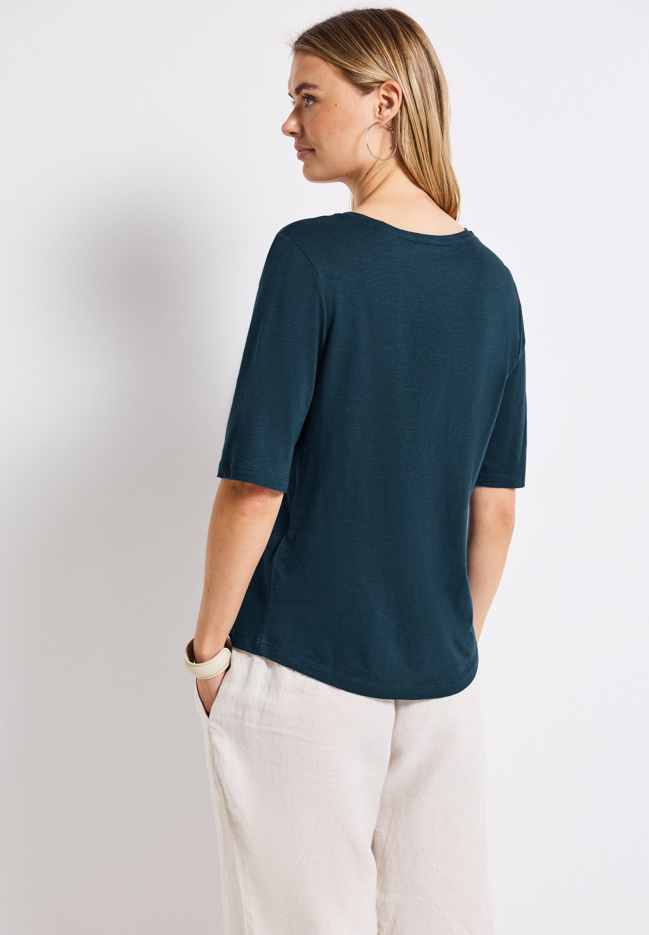 STREET ONE T-Shirt Style GERDA mit V-Ausschnitt günstig online kaufen