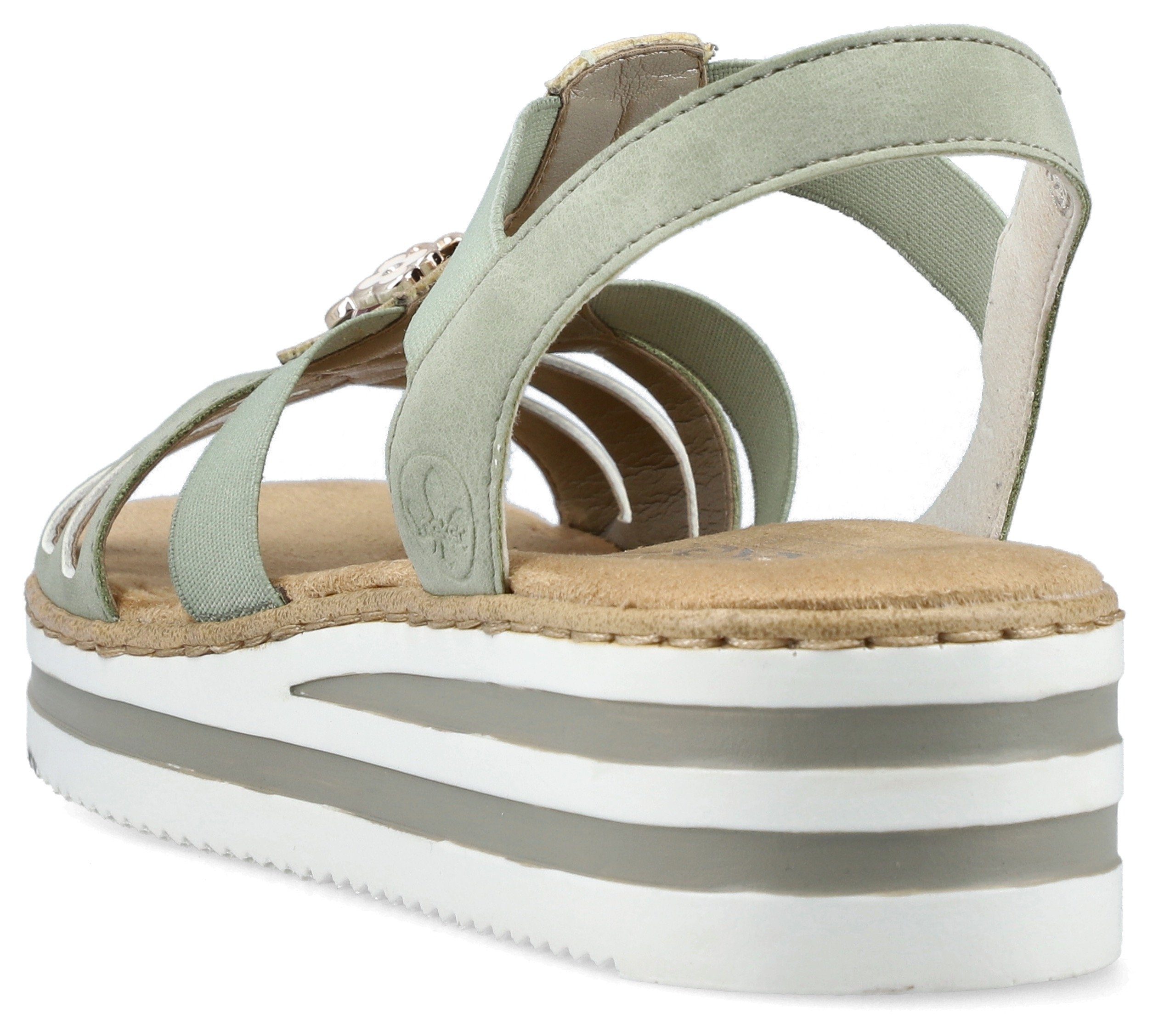 Rieker Riemchensandale, Sommerschuh, Sandalette, Keilabsatz, mit günstig online kaufen