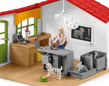 Schleich® Spielwelt FARM WORLD, Tierarzt-Praxis mit Haustieren (42502), Made in Europe