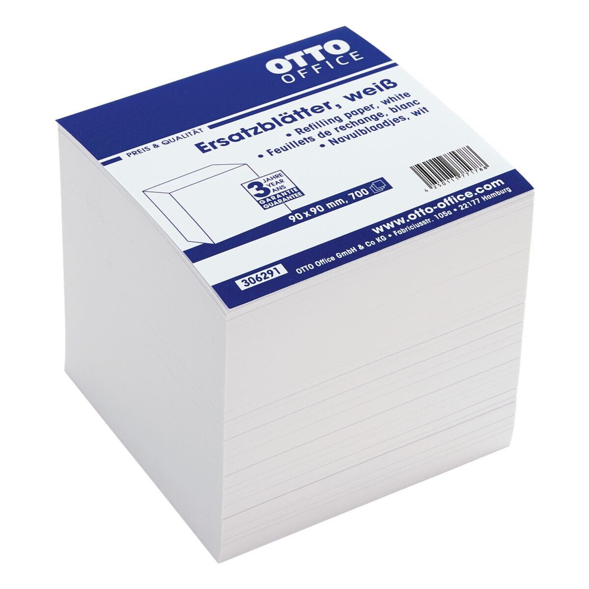 Otto Office Notizzettel, 90x90 mm, 700 Blatt, lose