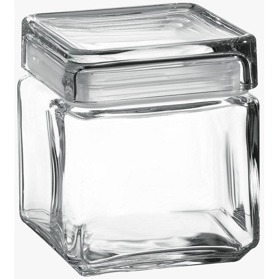 Pasabahce Vorratsglas Dajar PB-98677 Glasbehälter mit Deckel Landmark, Glas,  Transparent, cm, 1 L