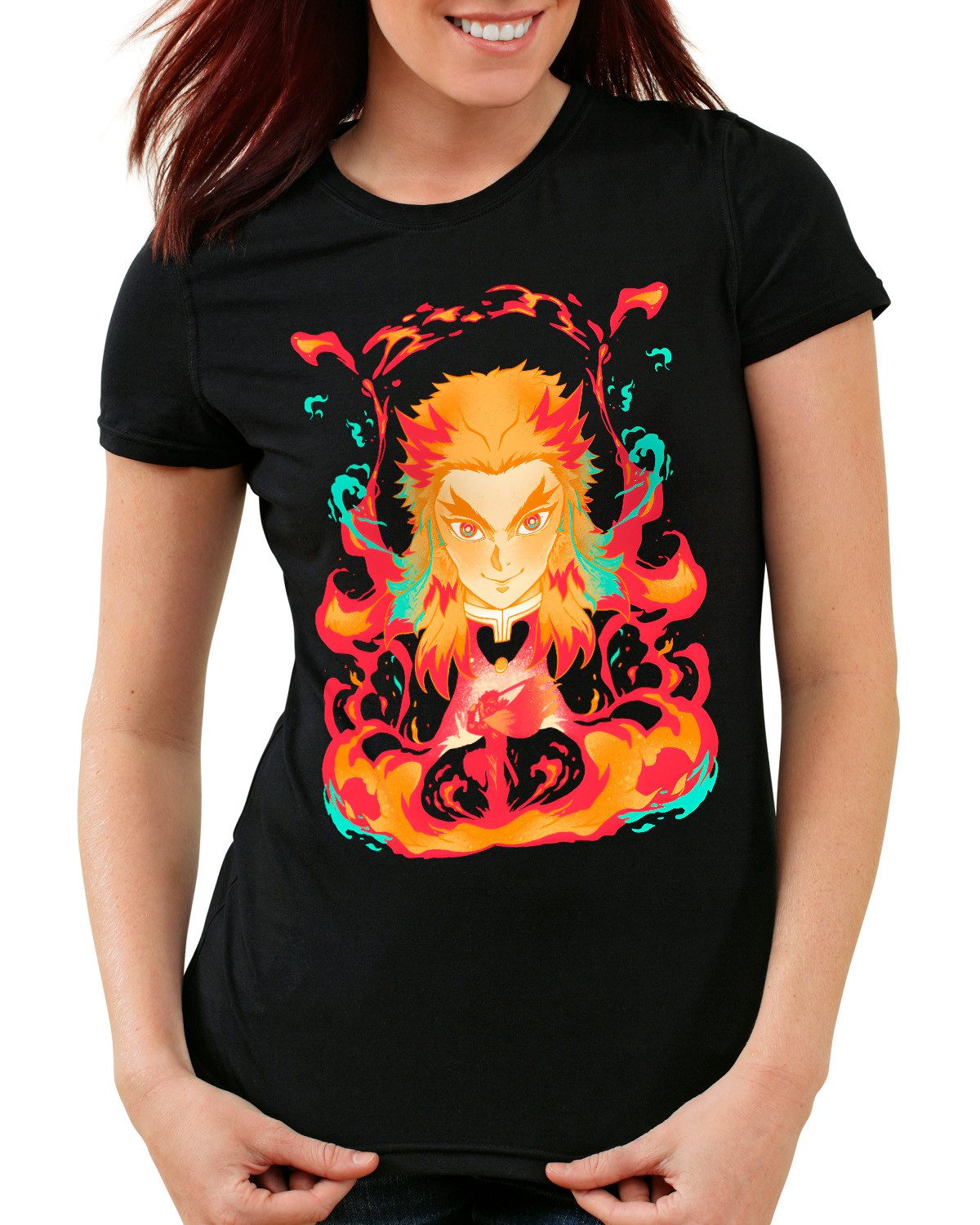 style3 T-Shirt Fire Heart demon slayer günstig online kaufen