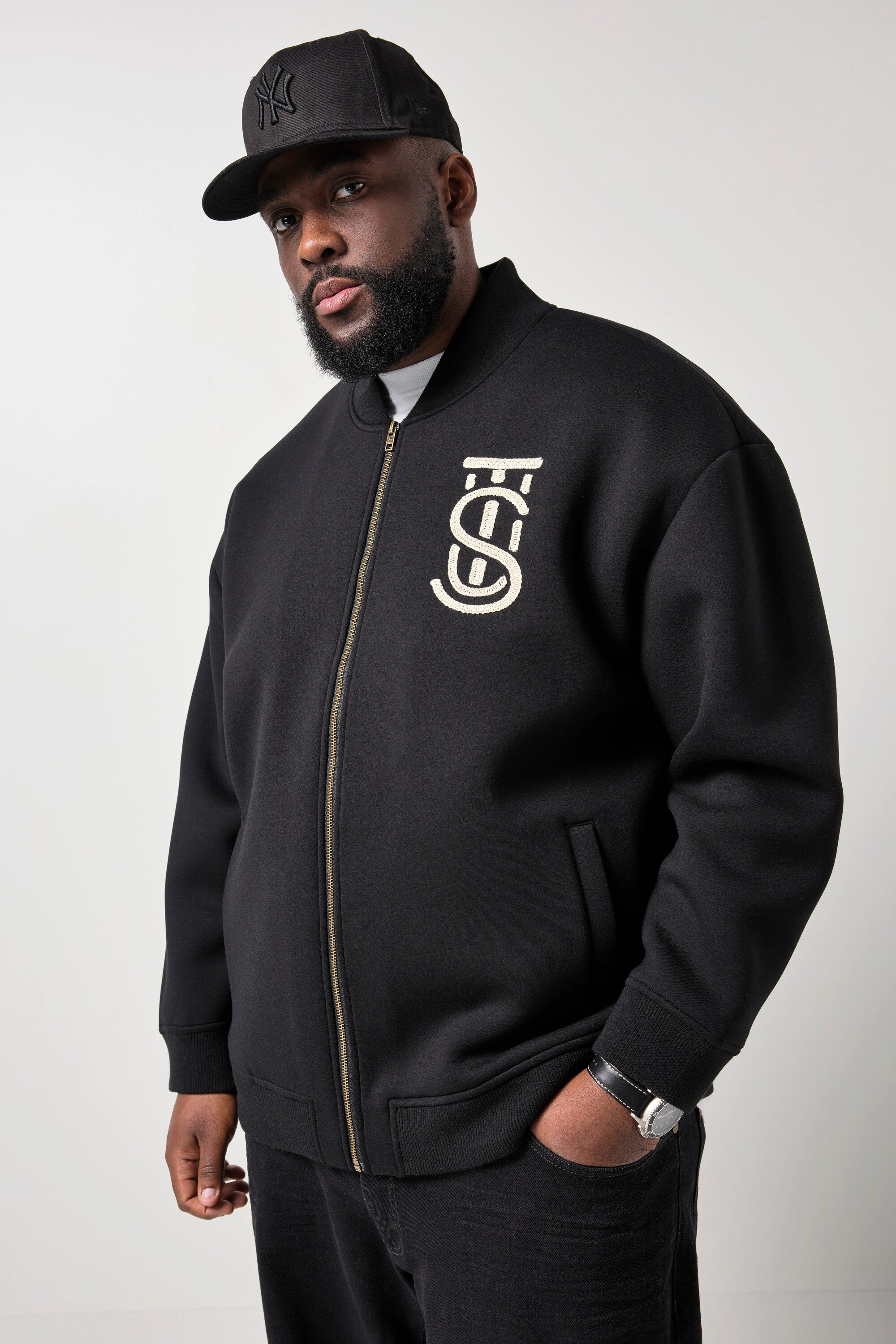 STHUGE Funktionsjacke Collegejacke Scuba Zipper Blouson bis 8 XL