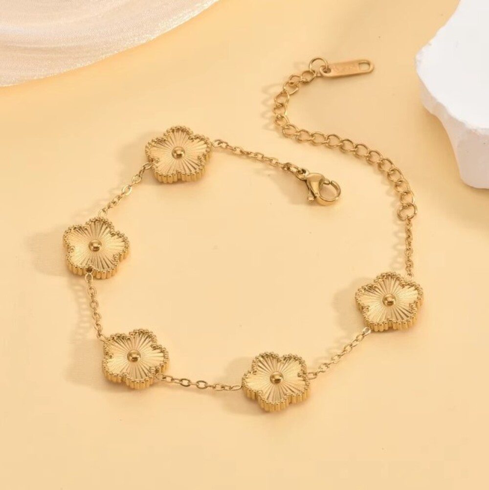 Lale Collection® Schmuckset Gold Kleeblatt Schmuck-Set günstig online kaufen