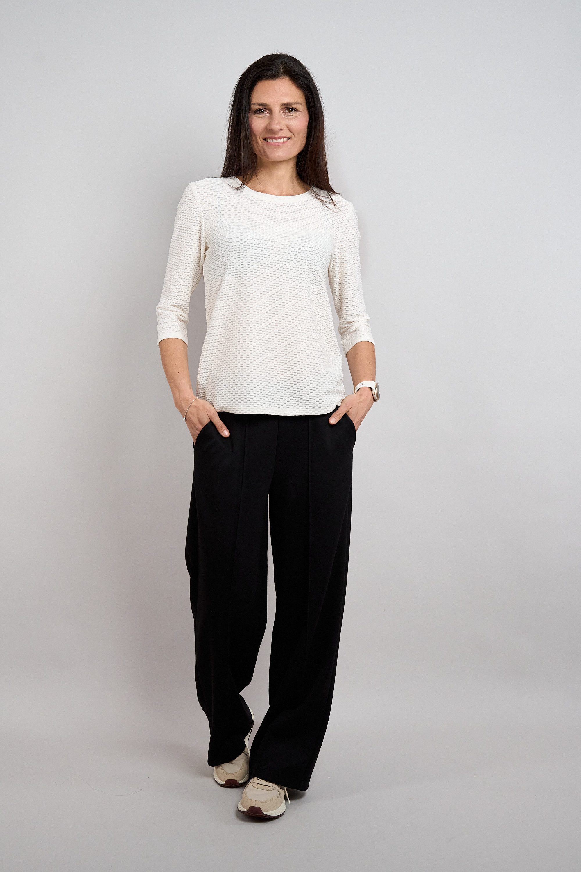 Seidel Moden 3/4-Arm-Shirt Shirt mit Struktur - Viskose/Stretch - MADE IN GERMANY – Bild 3 von 5