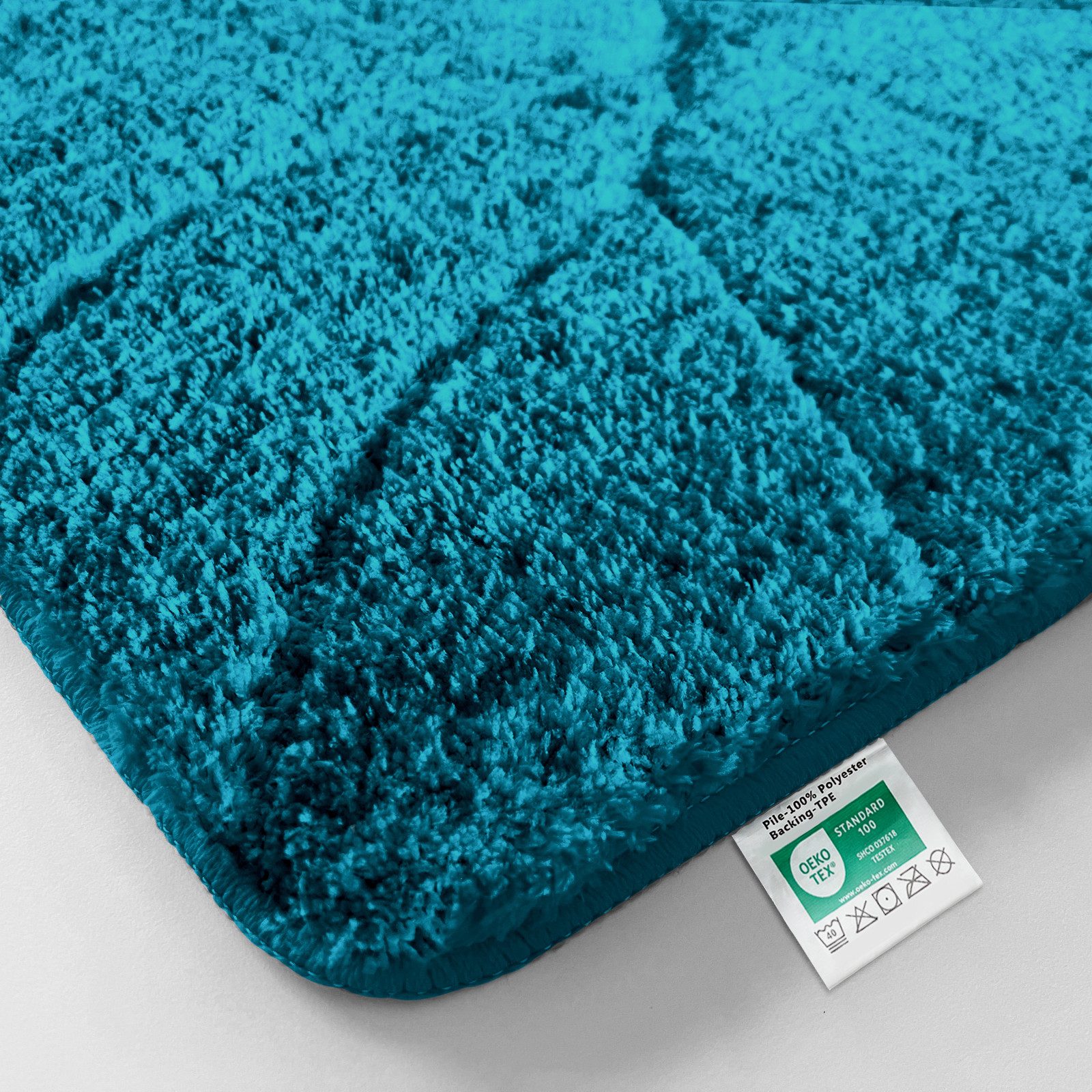 Kubus Duschmatte Elara, Badematte mit Blattstruktur, Polyester, Verschieden günstig online kaufen