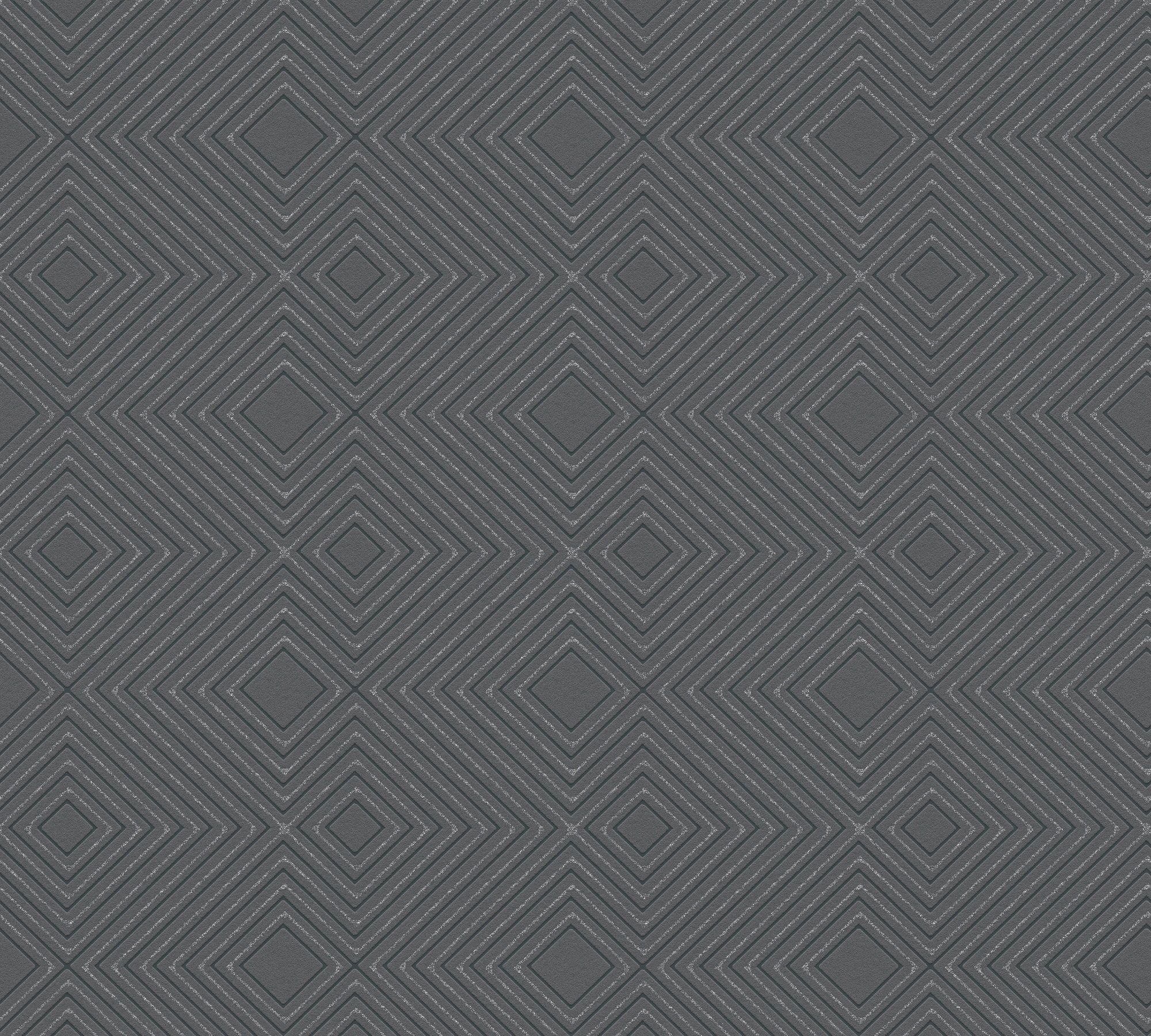 A.S. Création Vliestapete Attractive, leicht strukturiert, 3D-Optik, geometrisch, Geometrische Tapete 3D Effekt Tapeten Wohnzimmer Schlafzimmer Küche