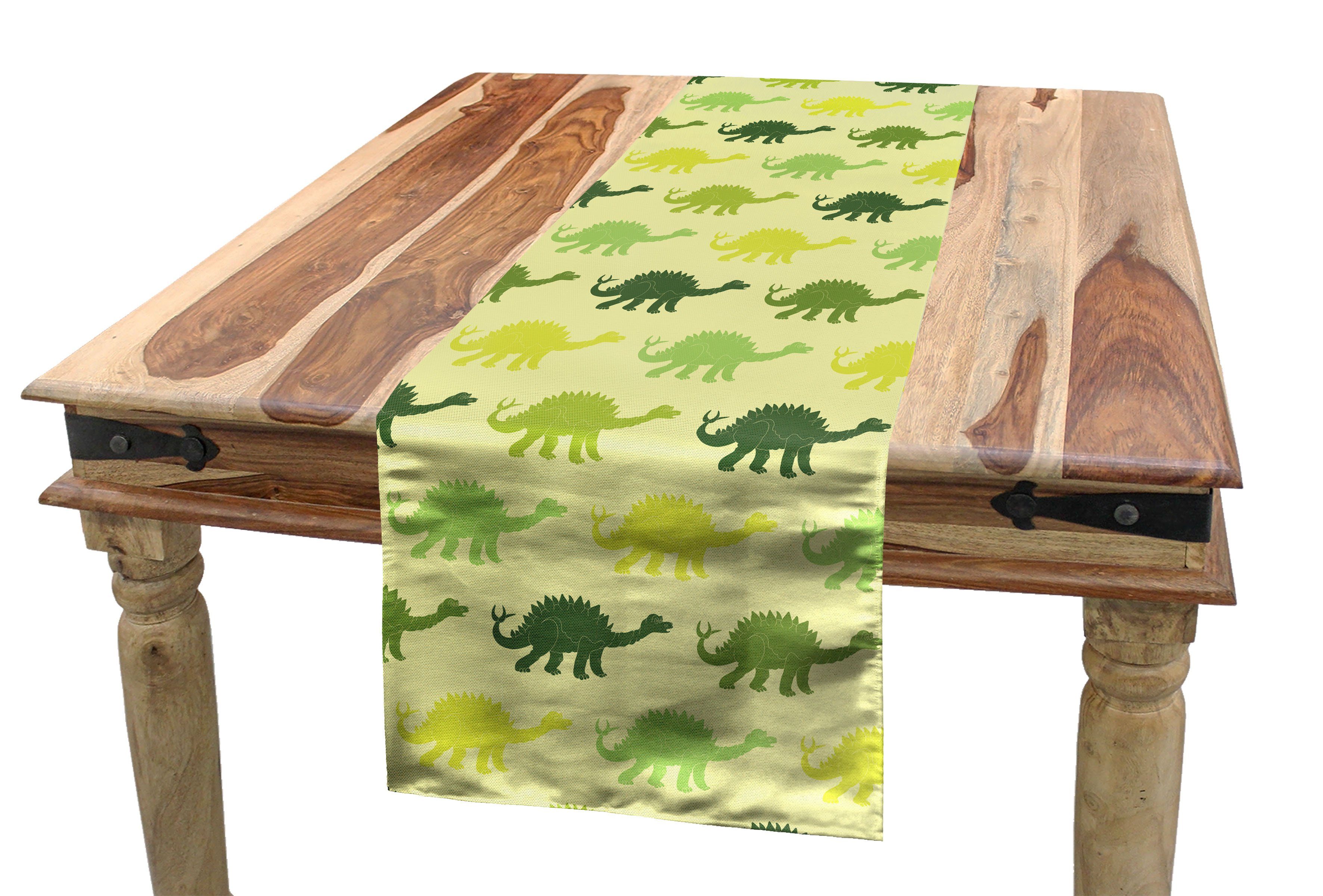 Tischläufer Rechteckiger Dekorativer des Tischläufer, Dinosaurier Küche Muster Esszimmer Abakuhaus Stegosaurus