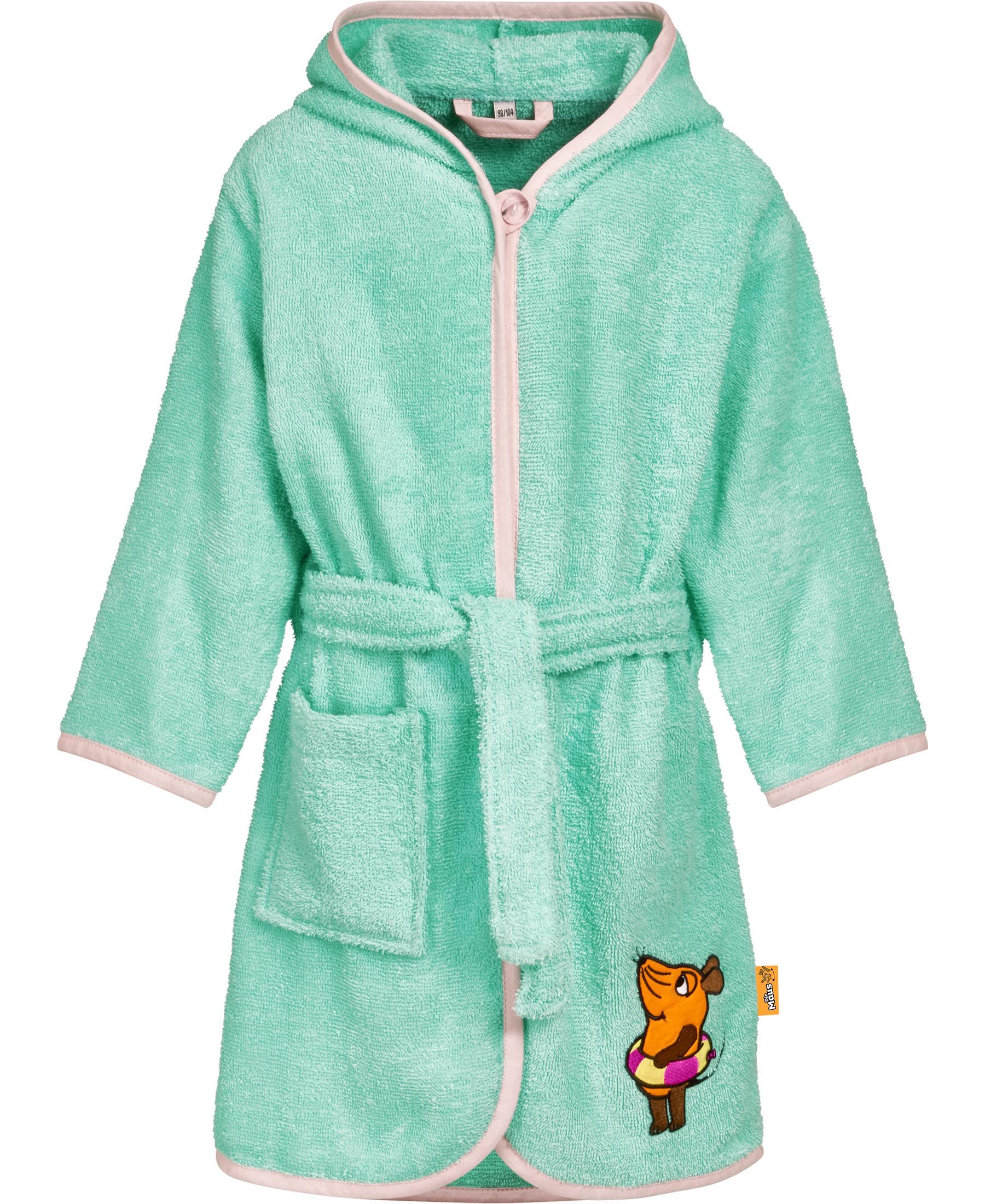 Playshoes Kinderbademantel Frottee-Bademantel DIE MAUS Schwimmring