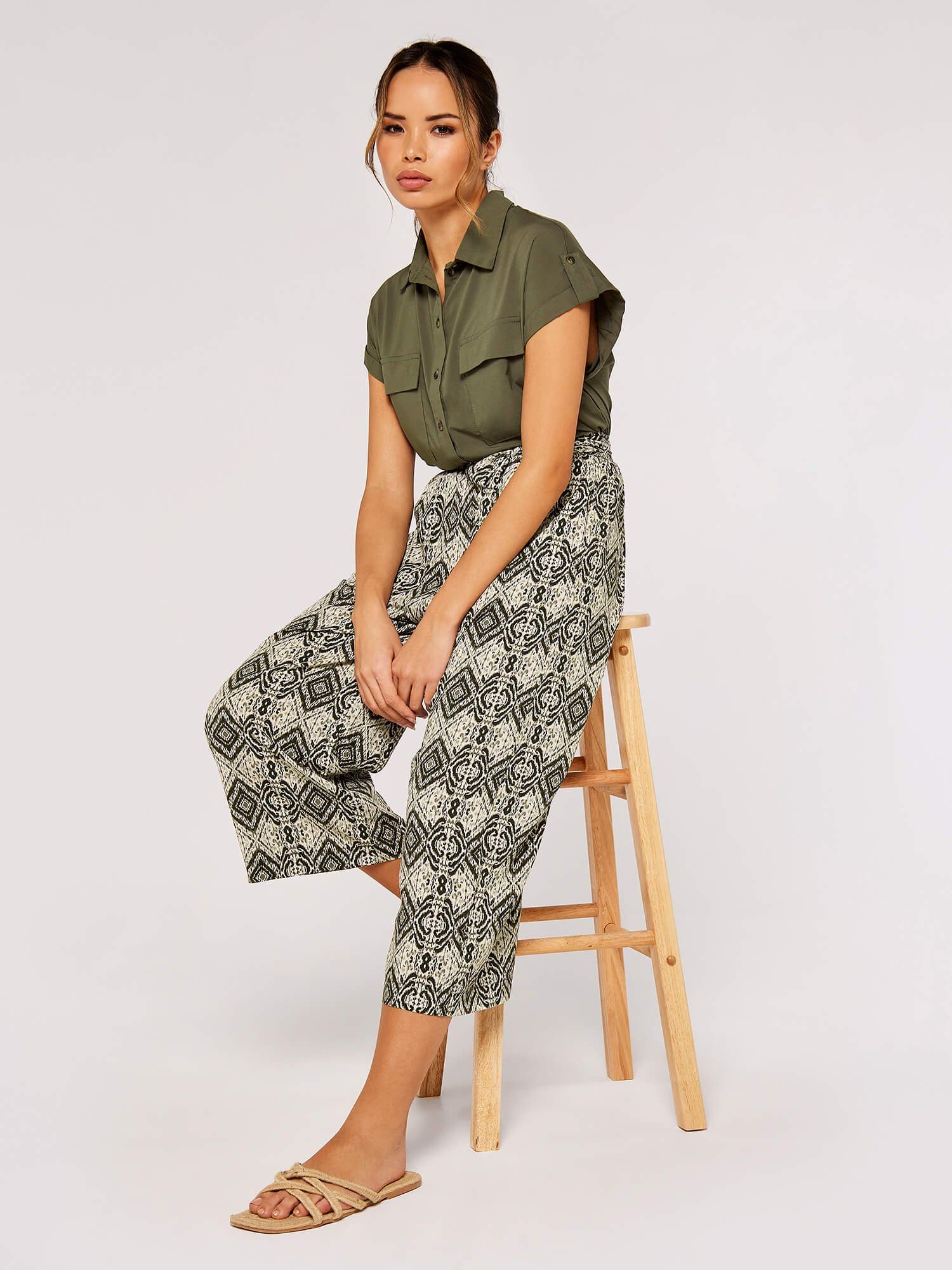 Apricot Culotte Culotte (1-tlg) mit Ikatmuster günstig online kaufen