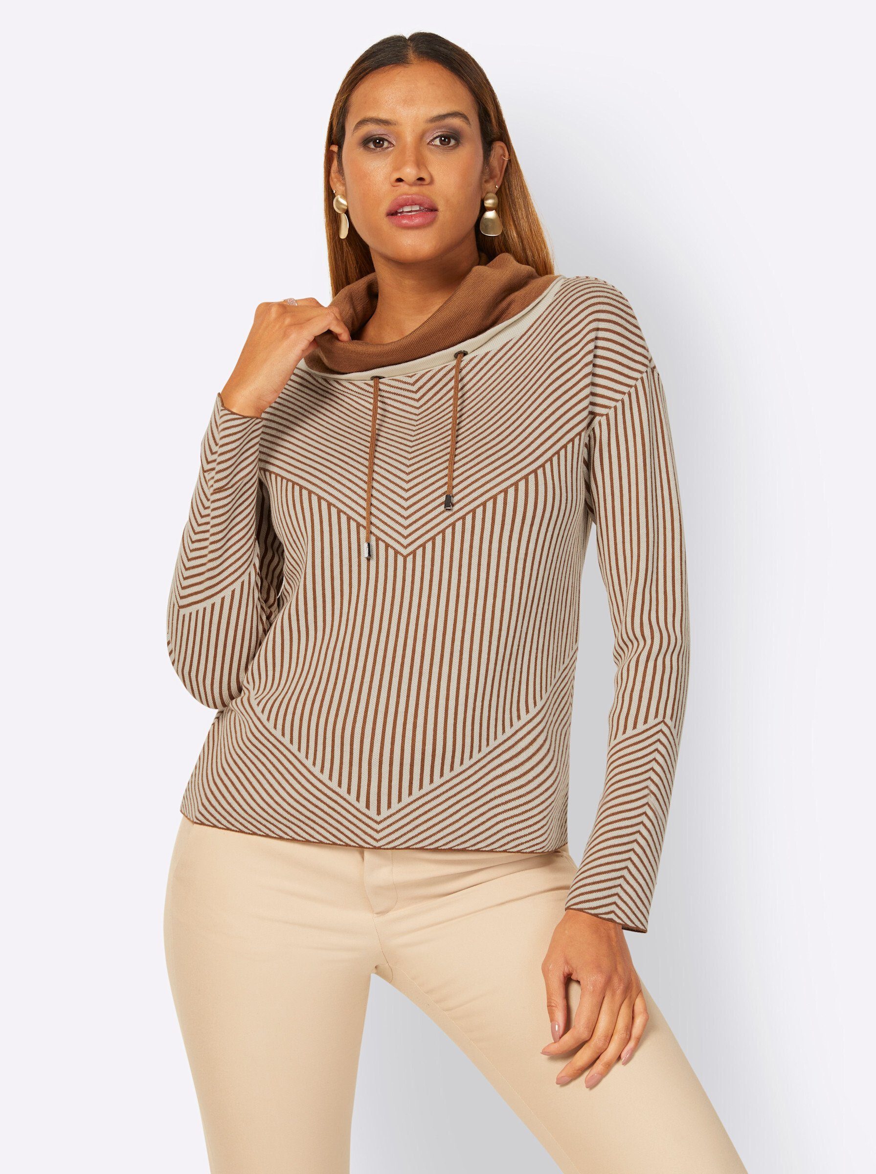 creation L Strickpullover Rollkragenpullover . günstig online kaufen