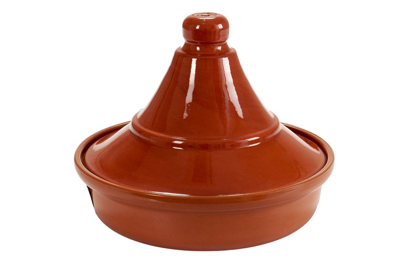 Annastore Dampfgartopf Tajine aus Ton Ø 27 cm für 4-5 Personen - Marokkanische Tagine, Schmortopf