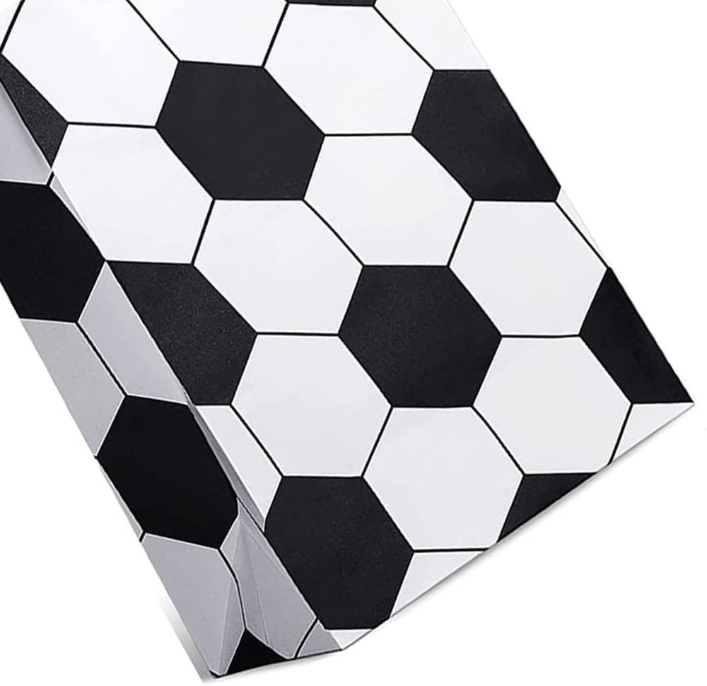 FELIXLEO Aufkleber 18x Fußball Partytüten Papiertüten Geschenktüten, (1tlg)