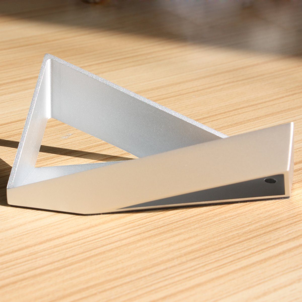 HermesDeals Schreibtischaufsatz Visitenkartenetui Aluminium ARCA Silber