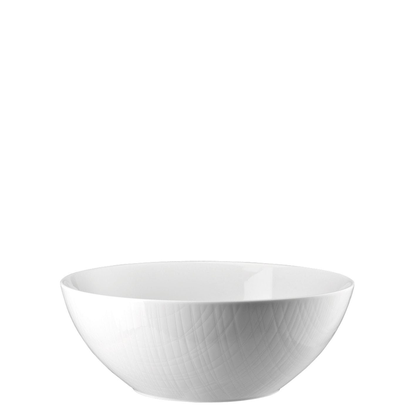 Rosenthal Schüssel Mesh Weiß Schüssel 24 cm, Porzellan, (1-tlg)