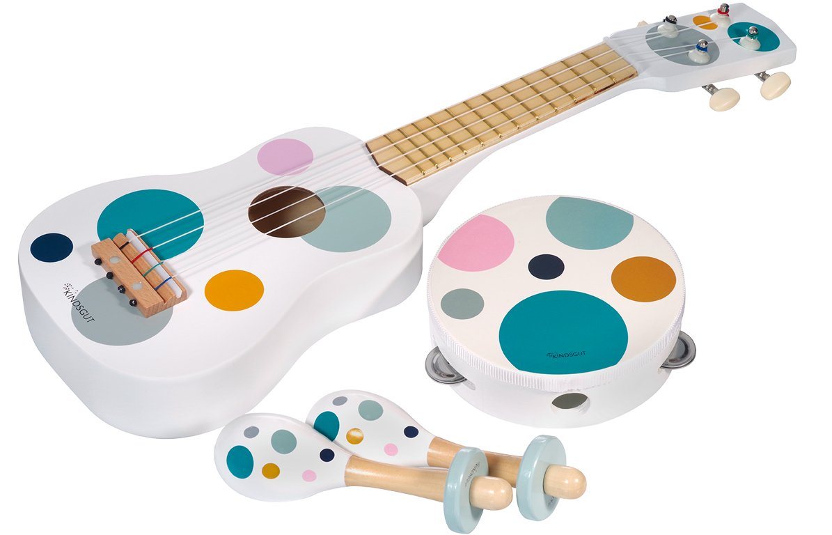 KINDSGUT Spielzeug-Musikinstrument, (Set, 4 tlg), Musikinstrumenten-Set,Spiel-Spaß, unisex, umweltfreundlich