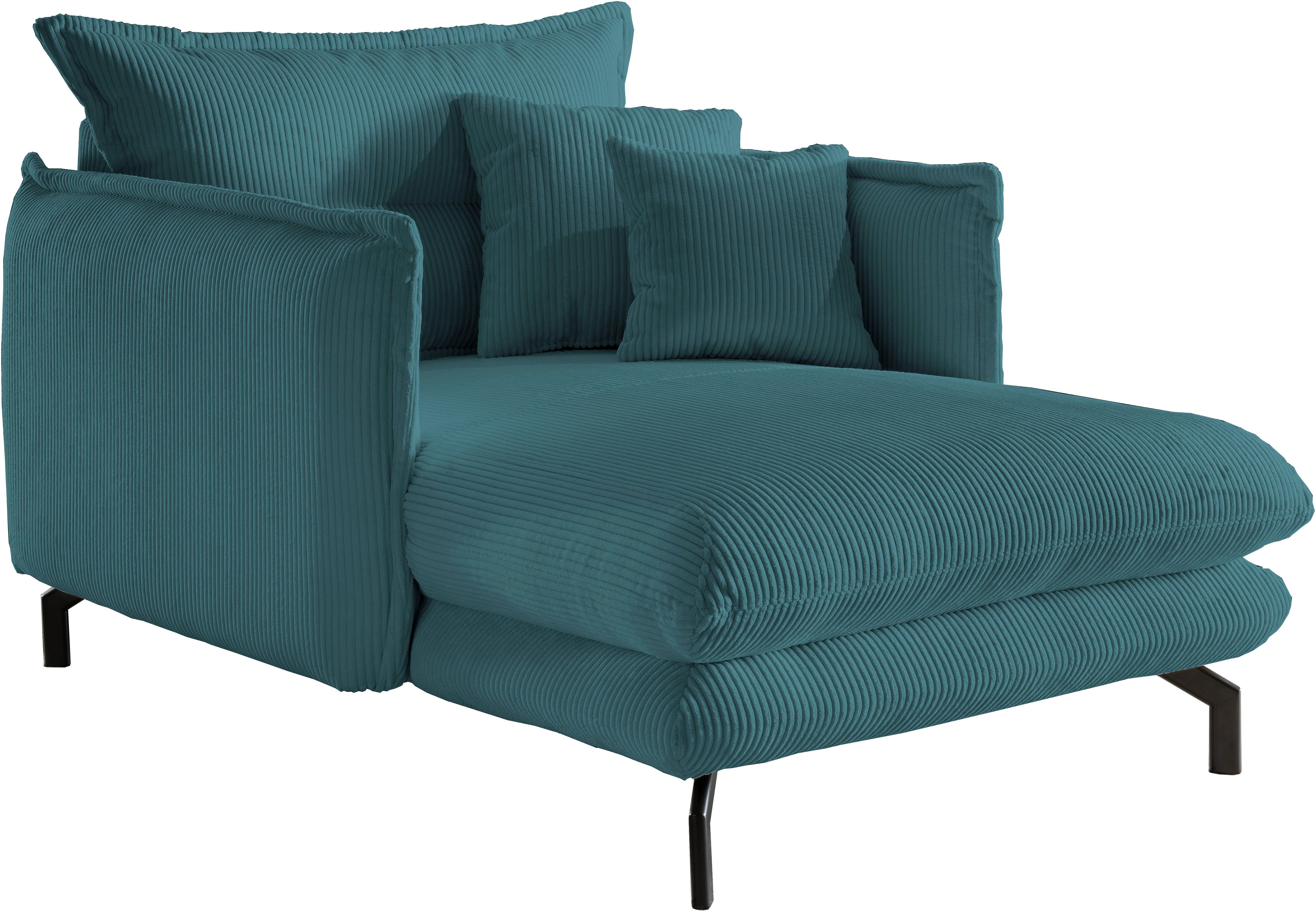 Home affaire Loveseat LAVA Mega Ohrenbacken Sessel, modern & elegant, aktuelle Kissenoptik