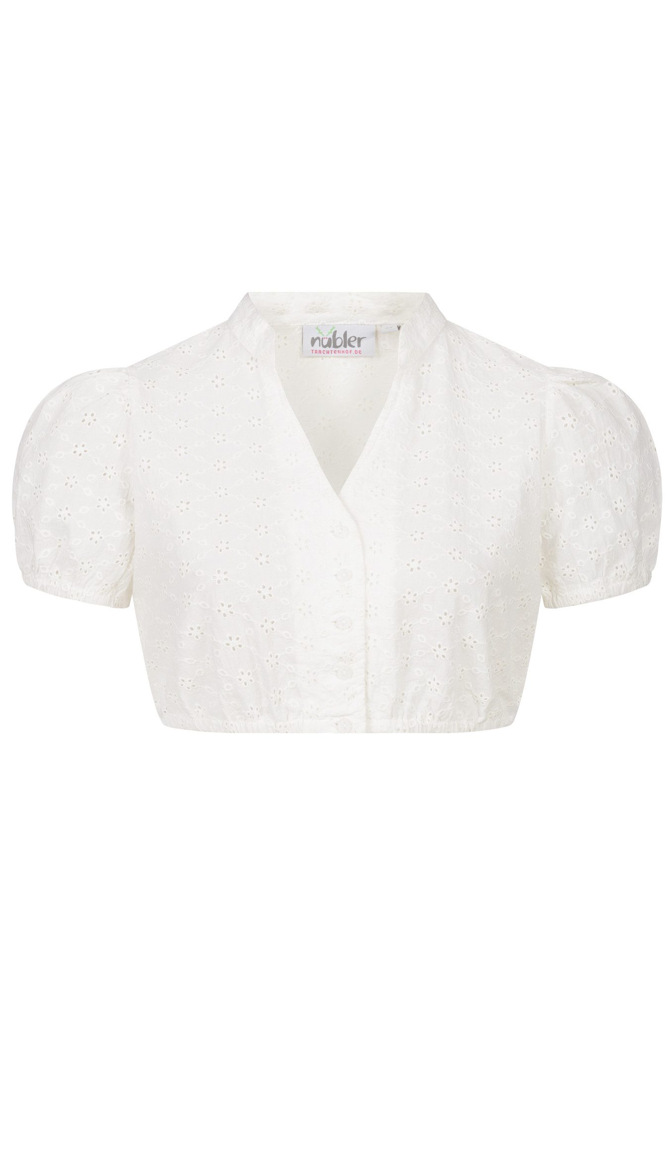 Dirndlbluse Dirndlbluse kurzarm Valentina in Creme von Nübler