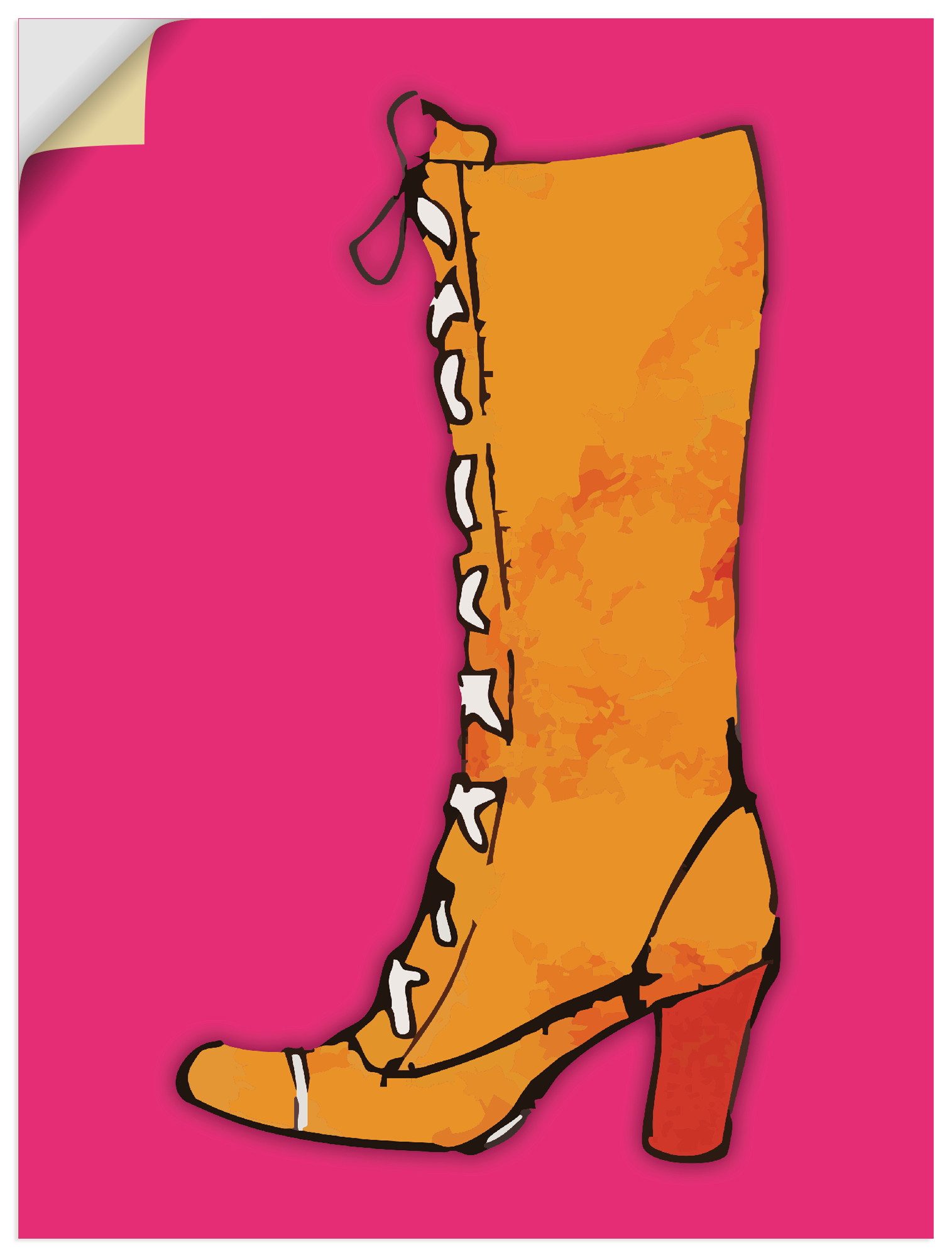 Artland Wandbild Stiefel, Fashion (1 St), als Alubild, Leinwandbild, Poster, Wandaufkleber in verschied. Größen