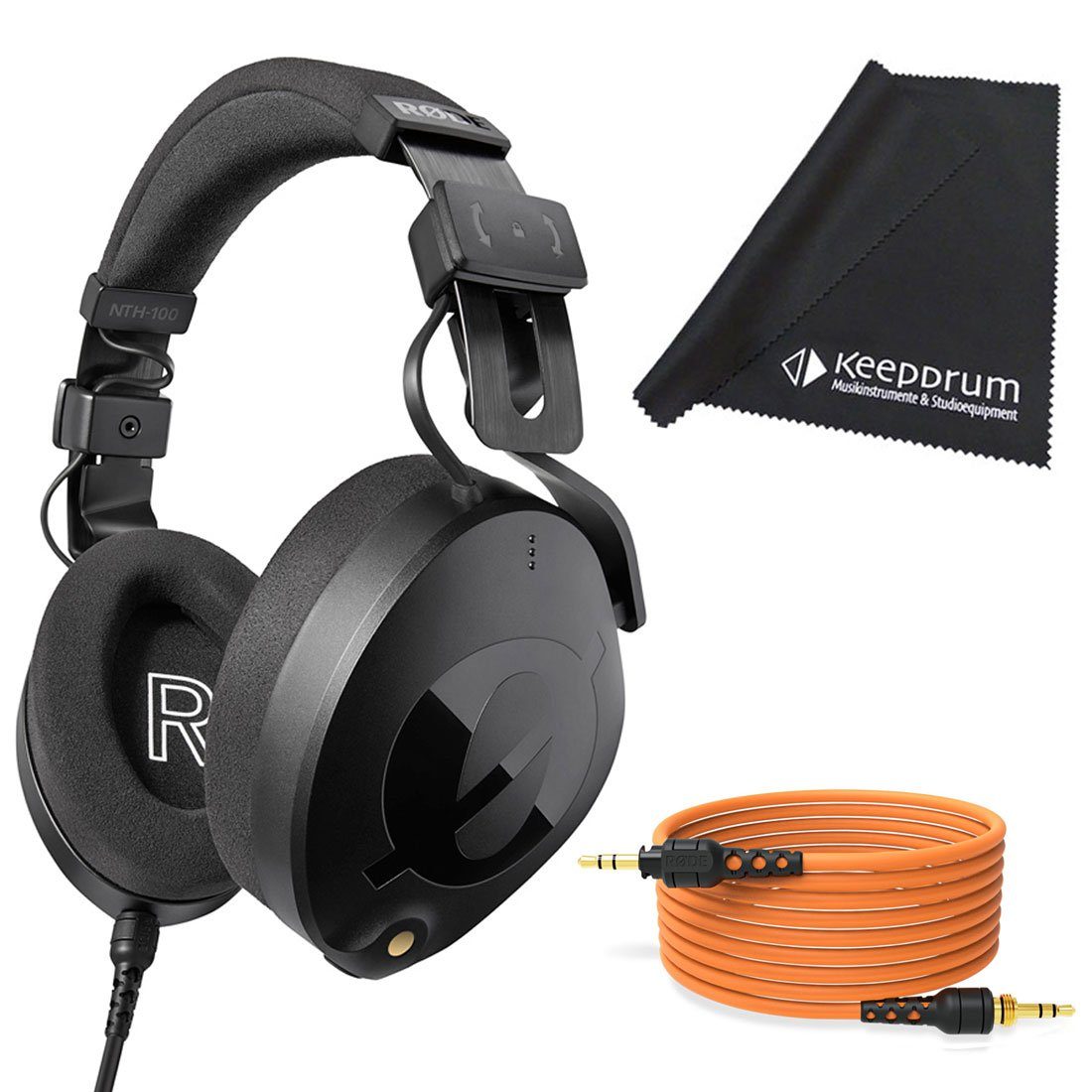 RØDE NTH-100 Kopfhörer (mit Tuch, mit 2.4m Kabel Orange)