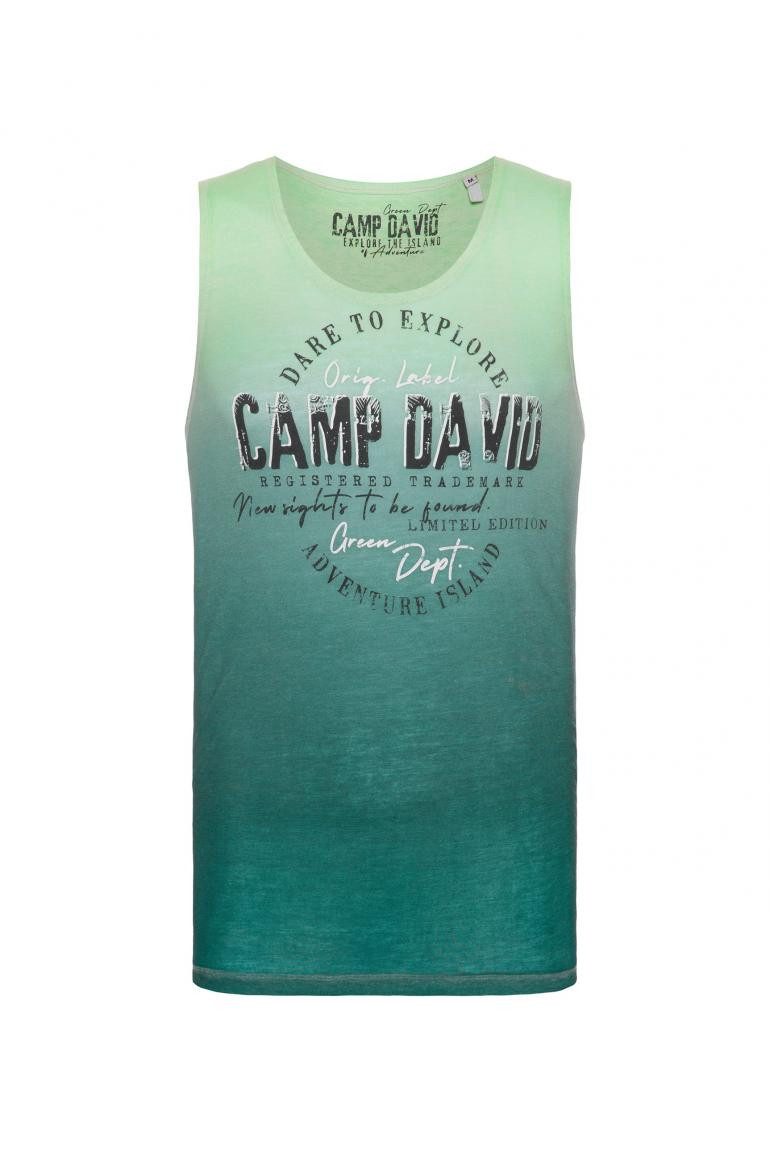 CAMP DAVID Muscleshirt Dip Dye mit Ausbrenner-Effekten günstig online kaufen