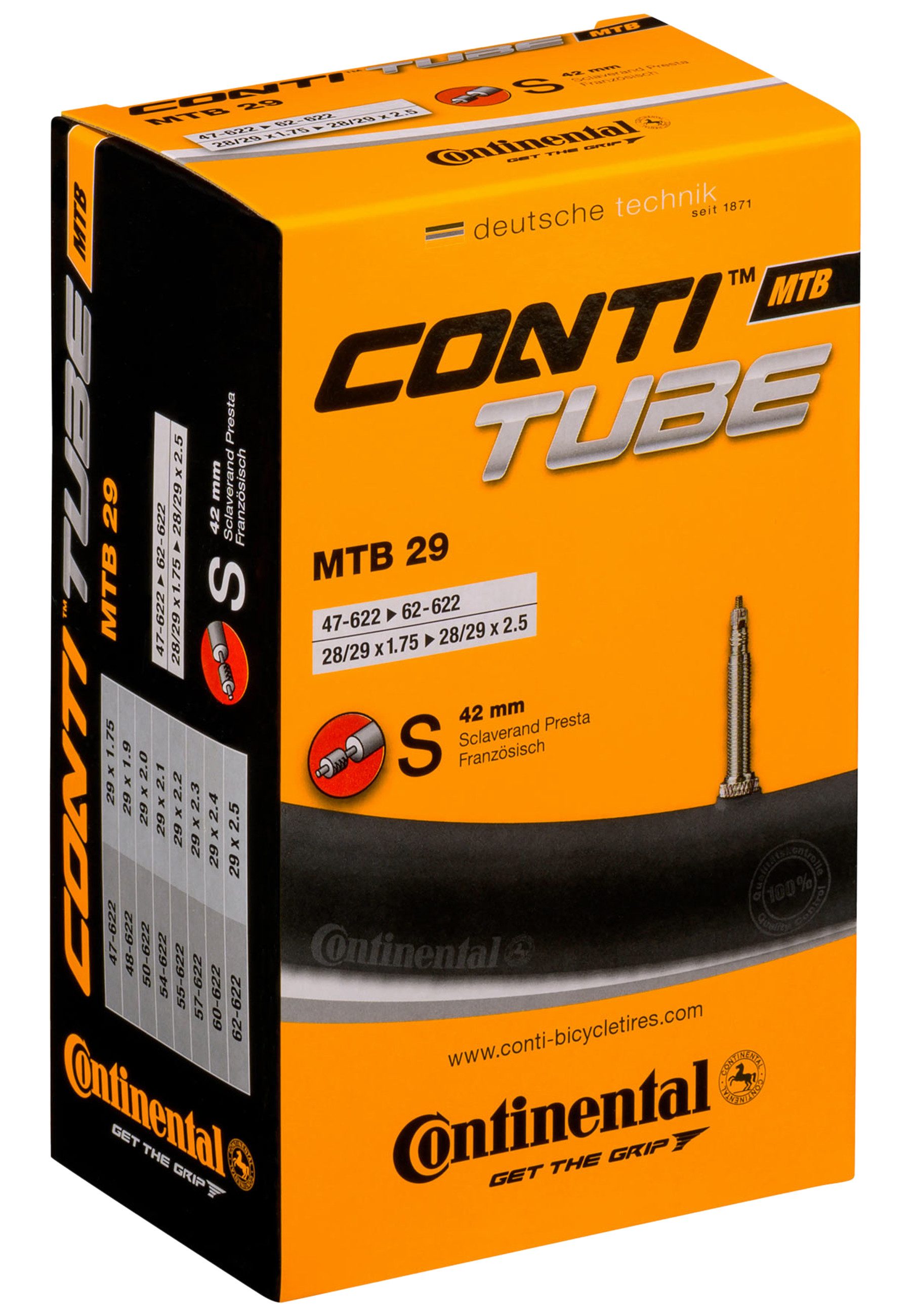 CONTINENTAL Fahrradschlauch Mtb 29, One Size, (1-St)