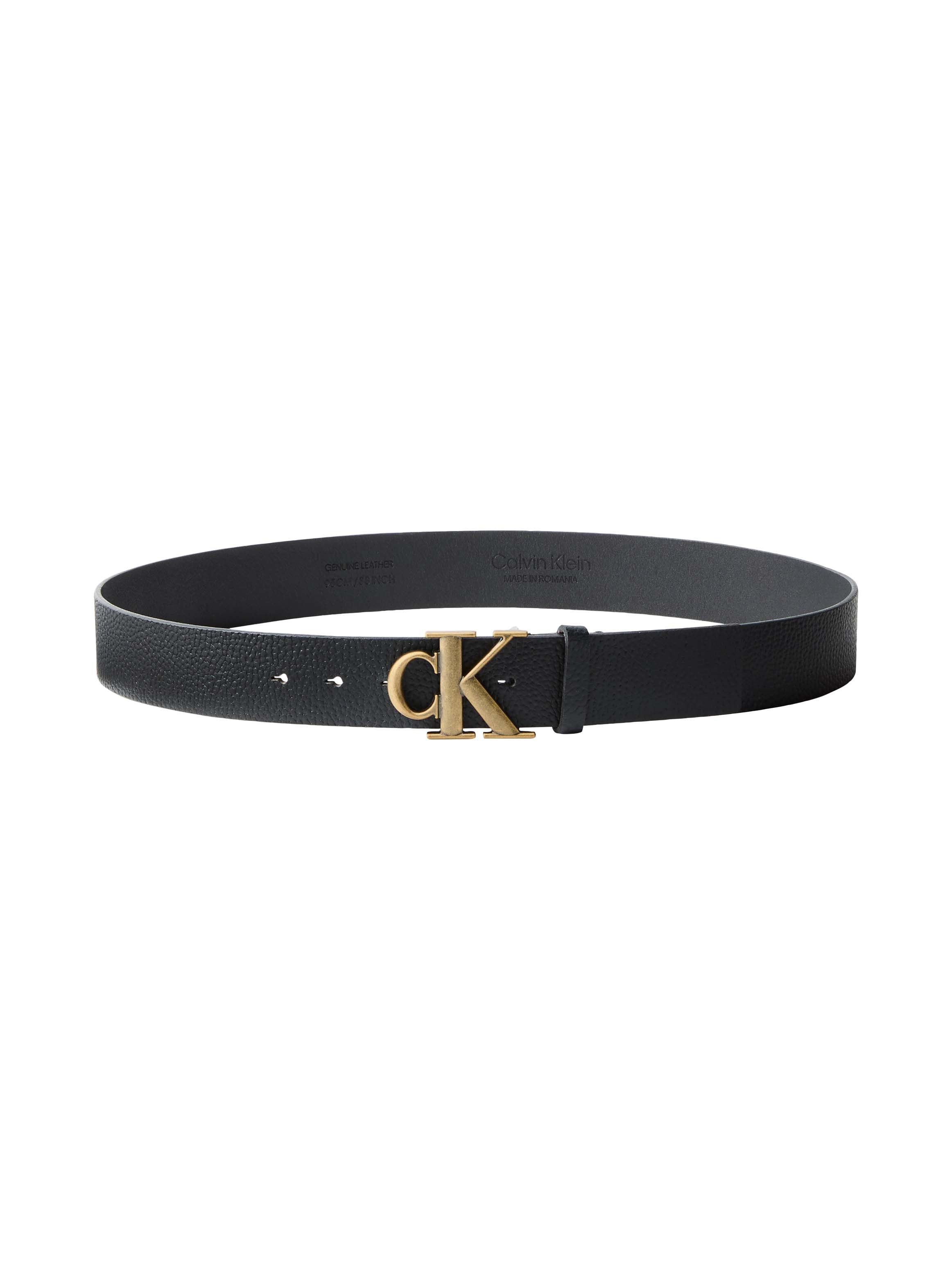 Calvin Klein Ledergürtel CK BUCKLE PEBBLE 40MM Regular fit und größenverstellbar