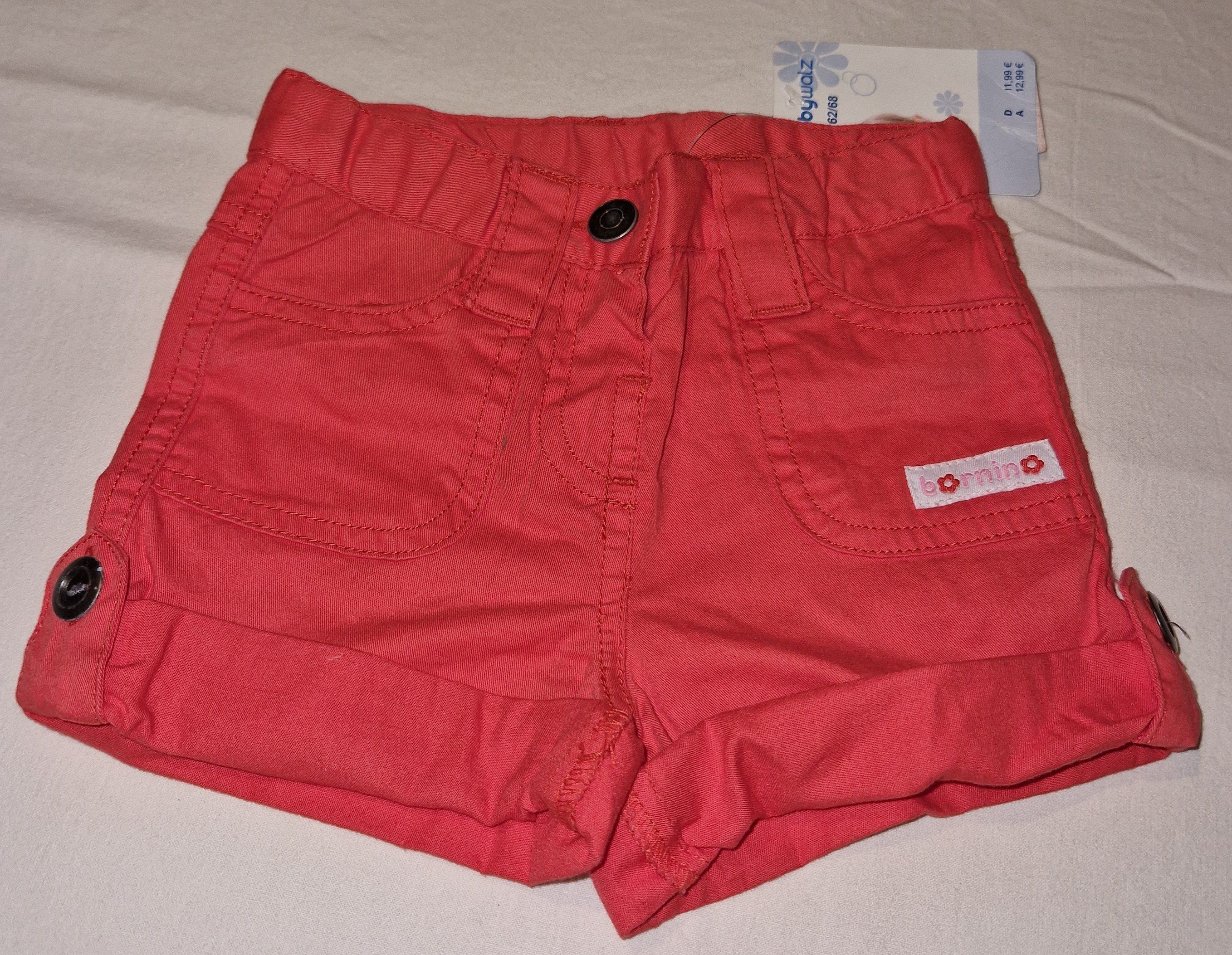 Bellezza Shorts Shorts Hose rot Mädchen Größe 62/68 (2211068)