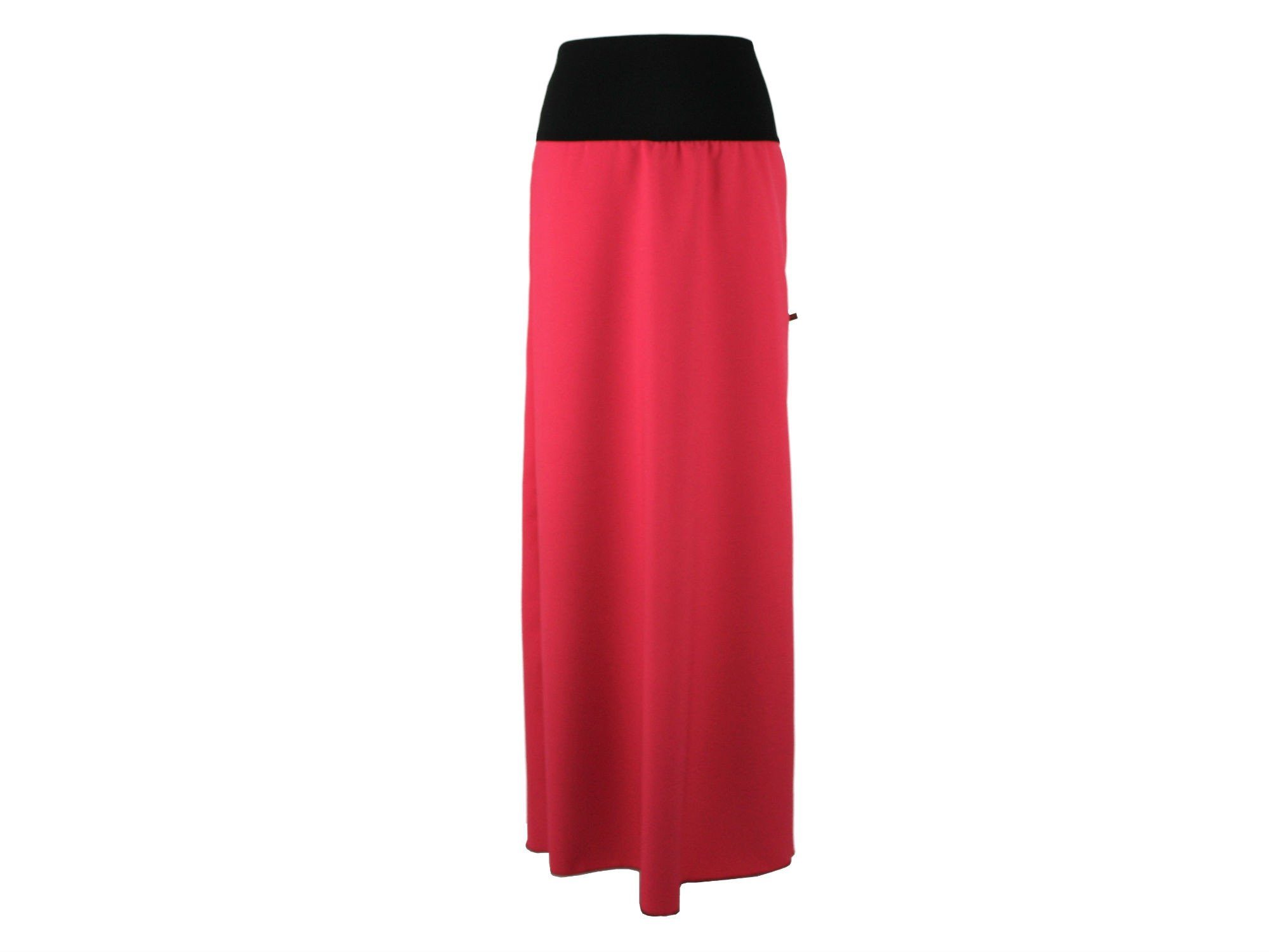 dunkle design Maxirock Kostümstoff 112cm Pink Schwarz Grau | Sommerröcke