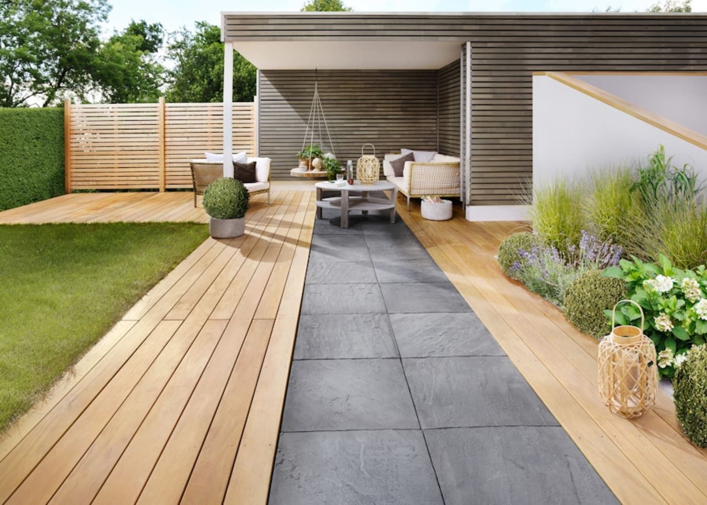 Osmo Terrassendielen Terrassendiele Garapa KD thermobehandelt, BxL: je 14.5x335 cm, 25 mm Stärke