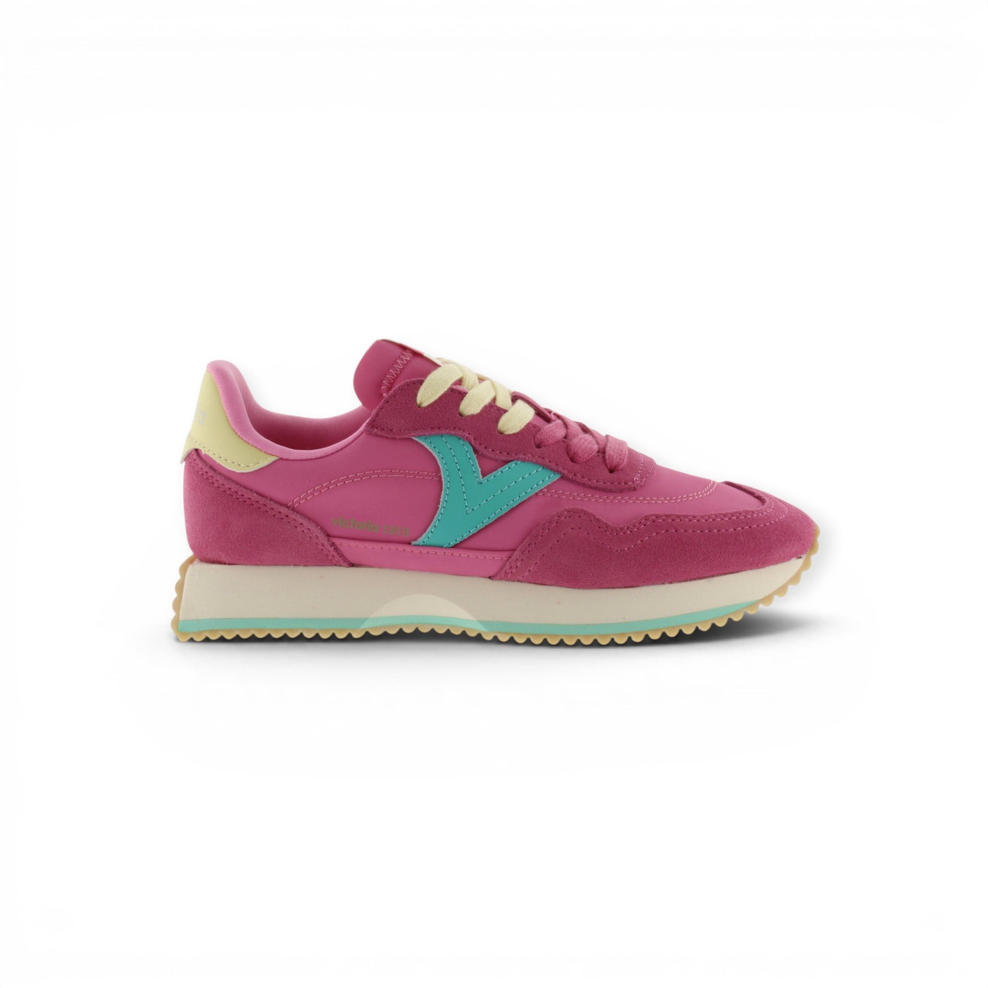 Victoria Cosmos Multicolor (Nylon/Veloursleder) - dunkelrosa Damen Sneaker