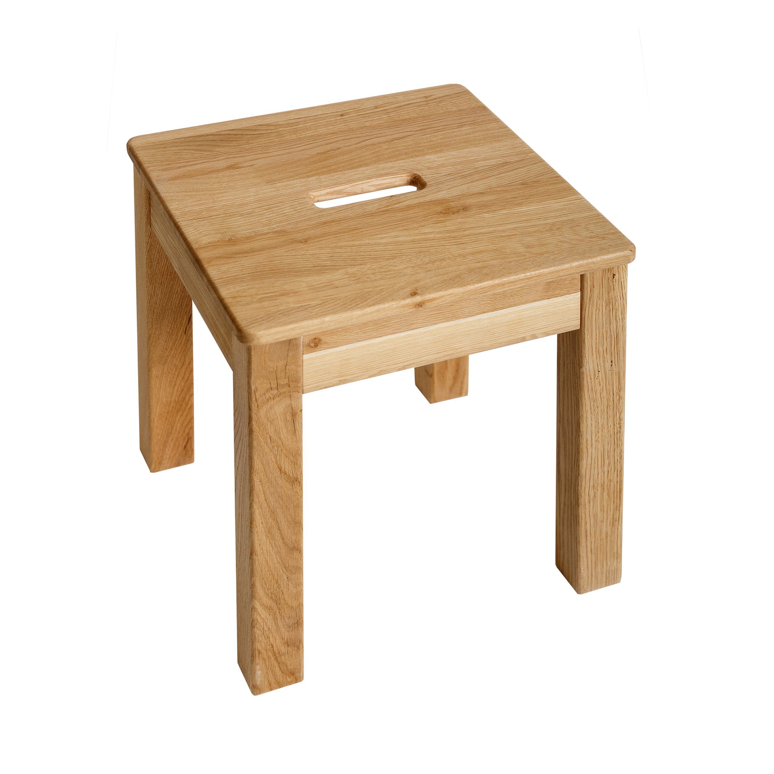 Krok Wood Hocker 1x Hocker mit Eingriff Tomas aus Massivholz günstig online kaufen