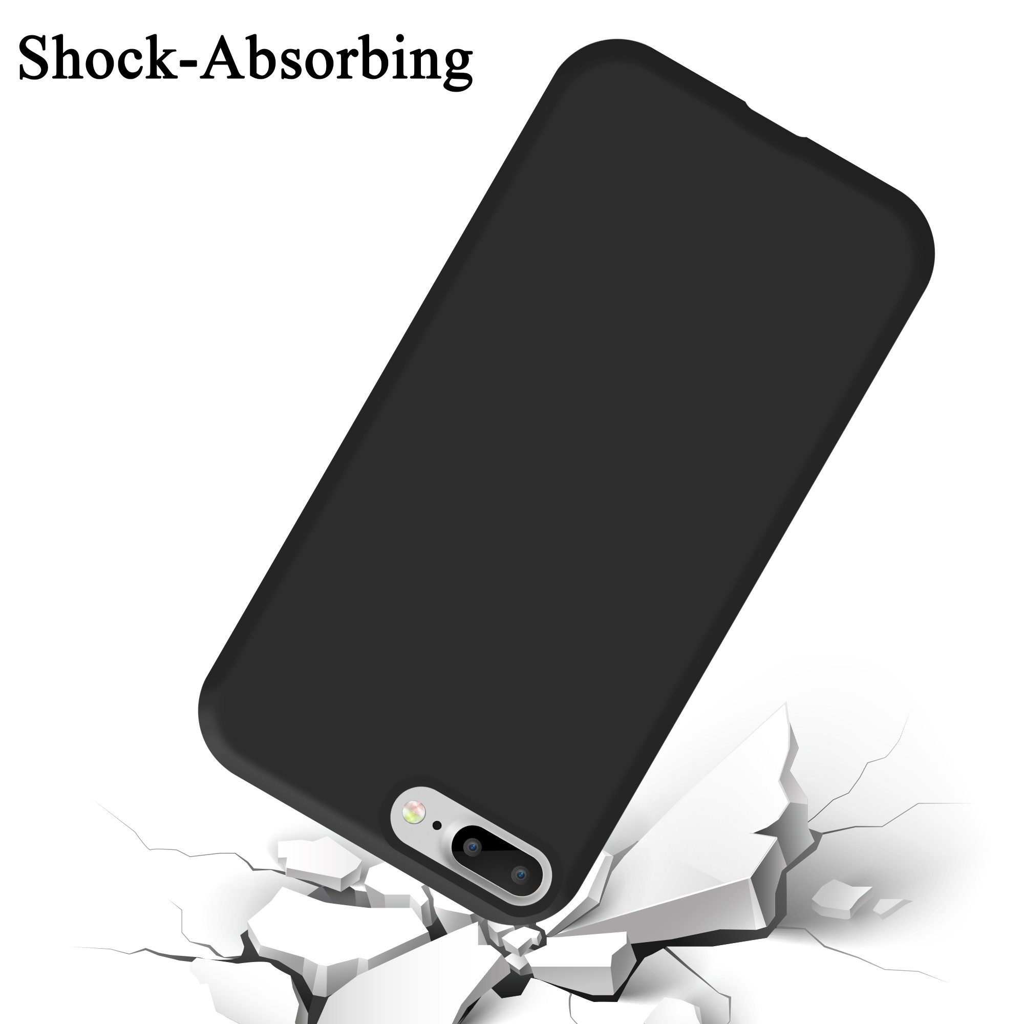 Cadorabo Handyhülle für iPhone 7 PLUS / 7S PLUS / 8 PLUS Hülle Apple iPhone 7 PLUS / 7S PLUS / 8 PLUS, Flexible Hülle TPU Silikon Schutzhülle Back Cover Case