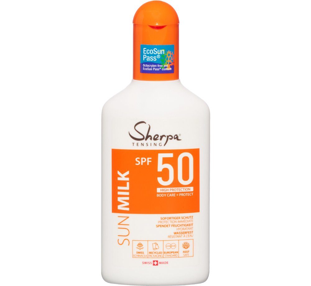 Vegan UVA/UVB Sherpa 3x175ml Sonnenschutzcreme Spendet Filtersystem, Sonnenmilch Tensing Wasserfest, 3-tlg., 50, SPF Feuchtigkeit,