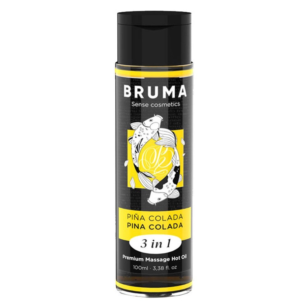BRUMA Gleit- und Massagegel 3 in 1 Pina Colada, Flasche mit, 1-tlg., wärmendes Massagegel mit Cocktail-Geschmack
