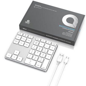 Aplic Wireless-Tastatur (Bluetooth Numpad, Wireless Ziffernblock, Aluminium Keypad)