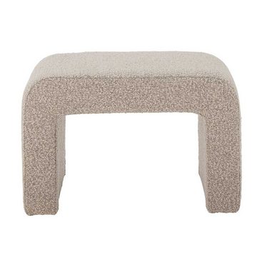 Bloomingville Sitzhocker Bloomingville Hocker BOBBIE Natur Bouclé 70 cm