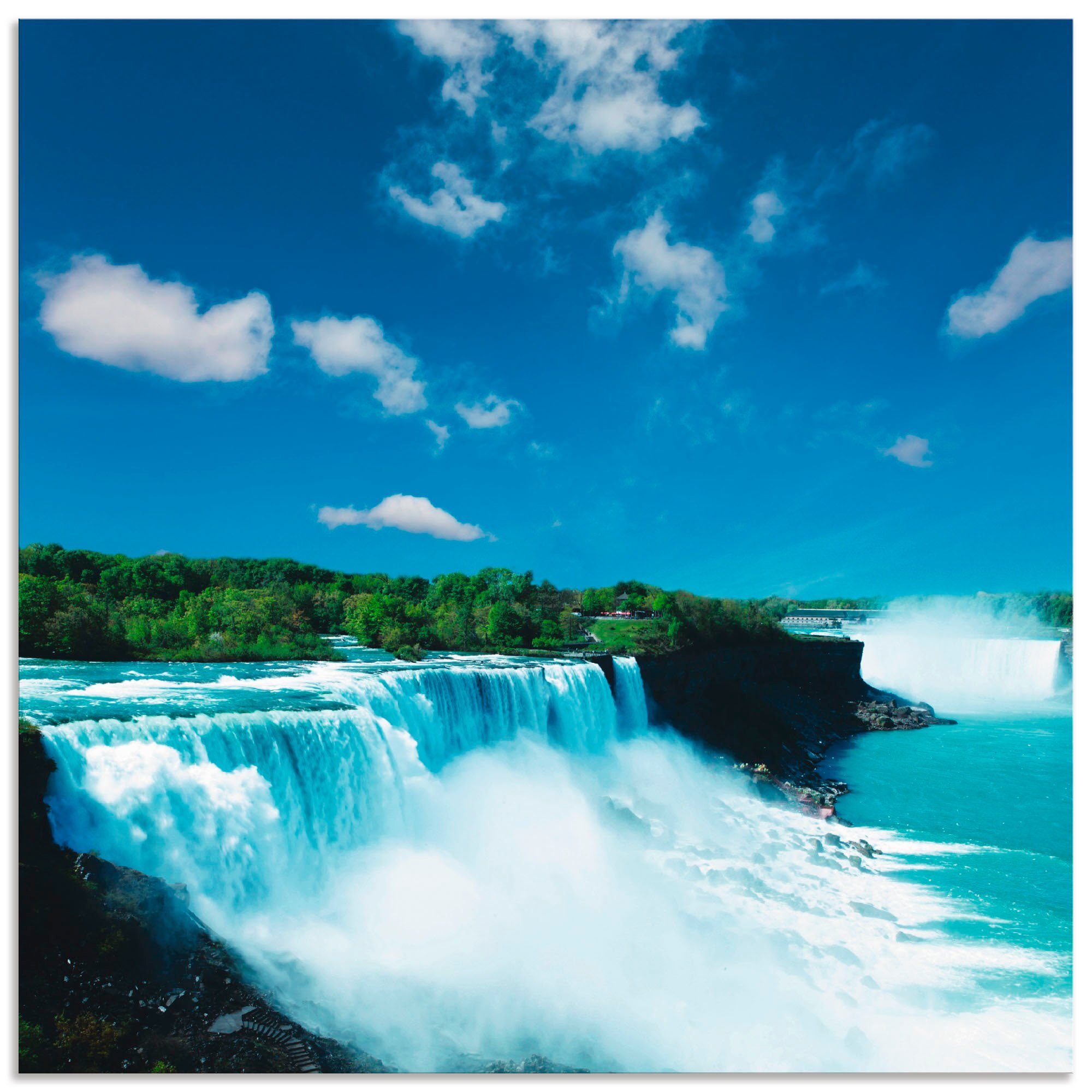 Förderaktion Artland Wandbild Niagara, Gewässer als Leinwandbild St), Alubild, in Größen (1 Outdoorbild, verschied