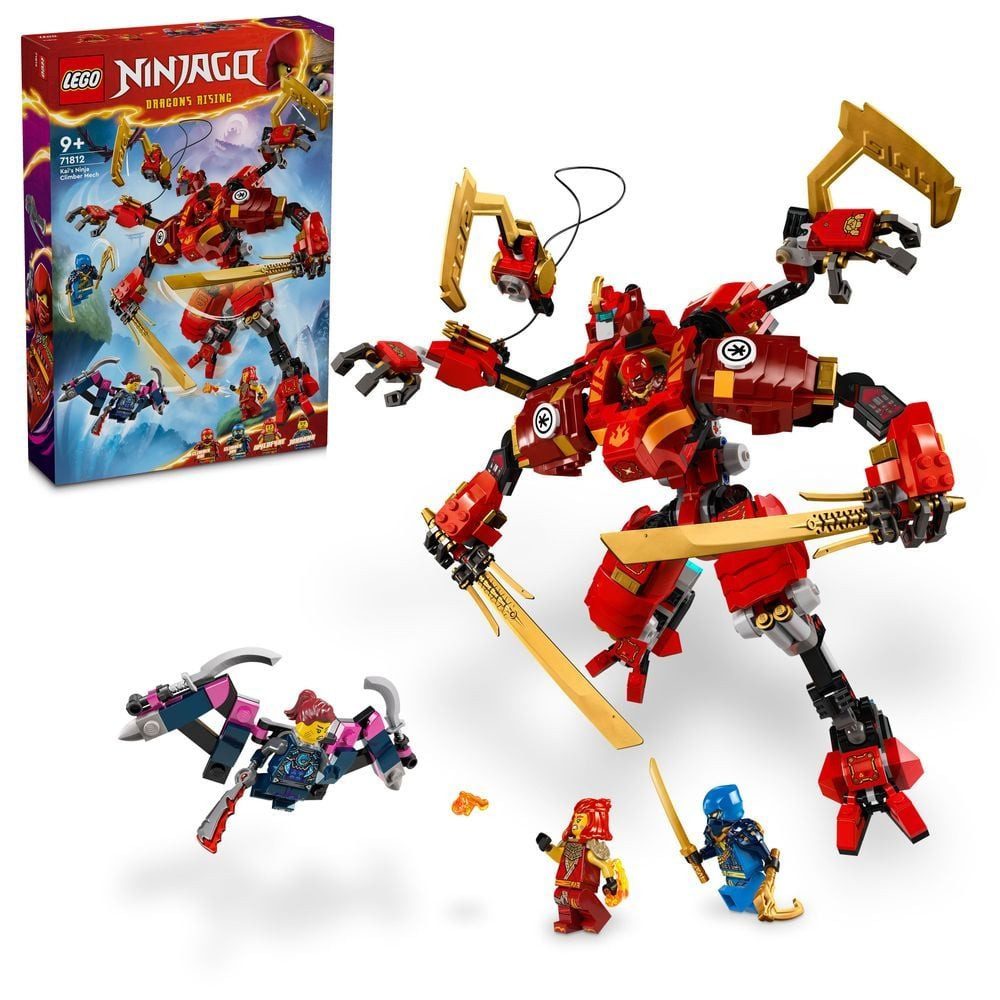 LEGO® Ninjago - Kais Ninja-Kletter-Mech (71812) Konstruktions-Spielset, (623 St), Inkl. 4 Minifiguren
