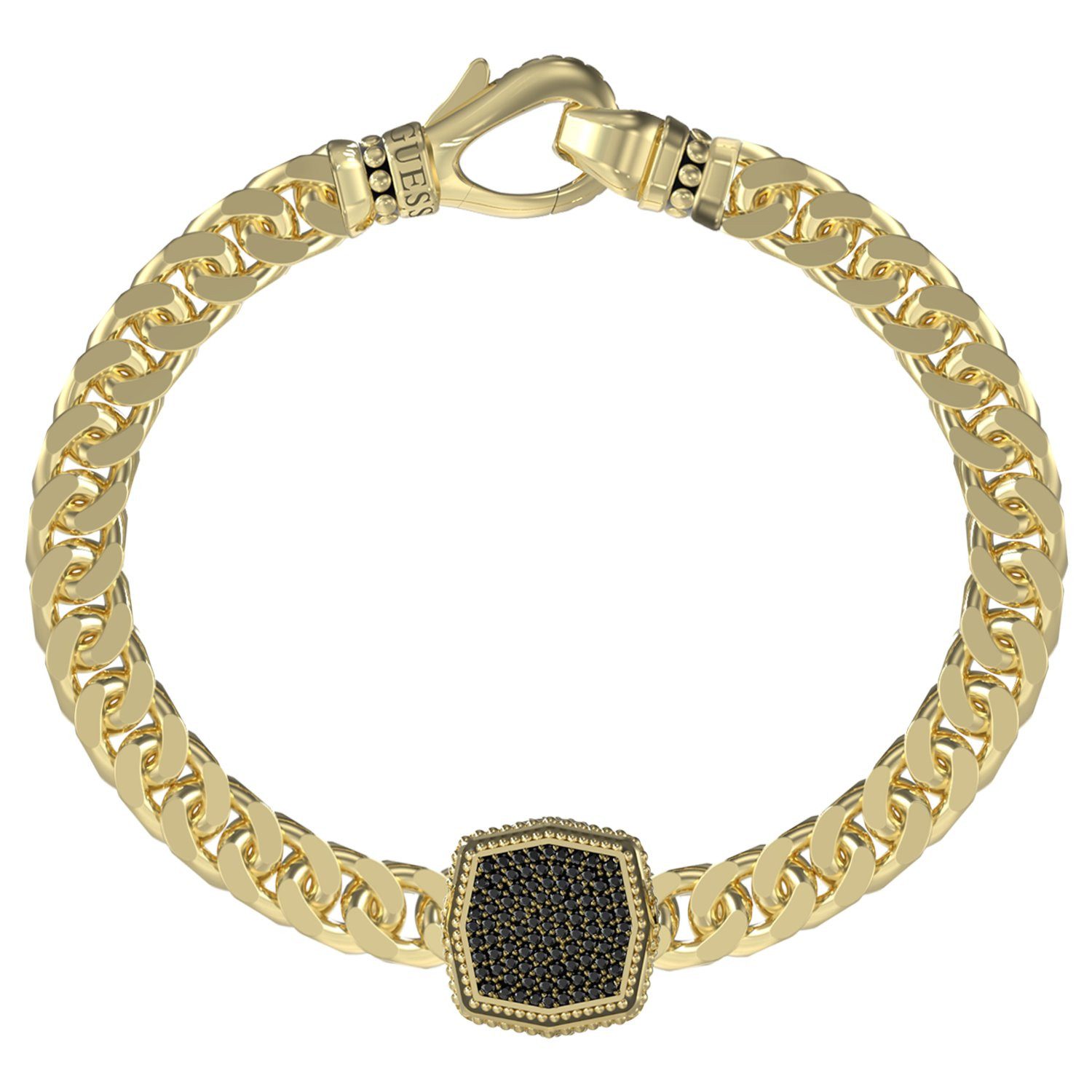 Guess Gliederarmband Armband - Stahl - Gold - Kristall - Herren