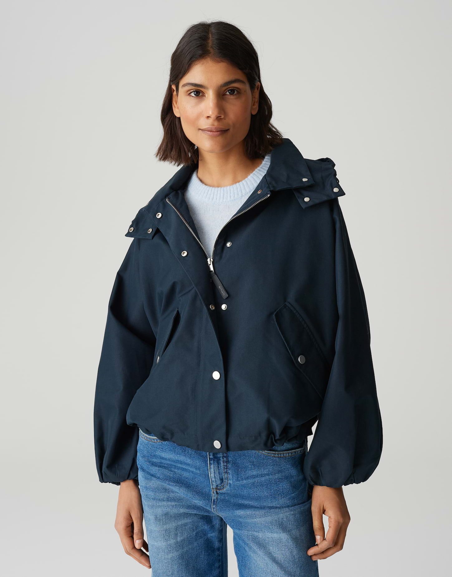 OPUS Kurzjacke Jacke HILVI Loose mit wasserabweisender Oberfläche günstig online kaufen